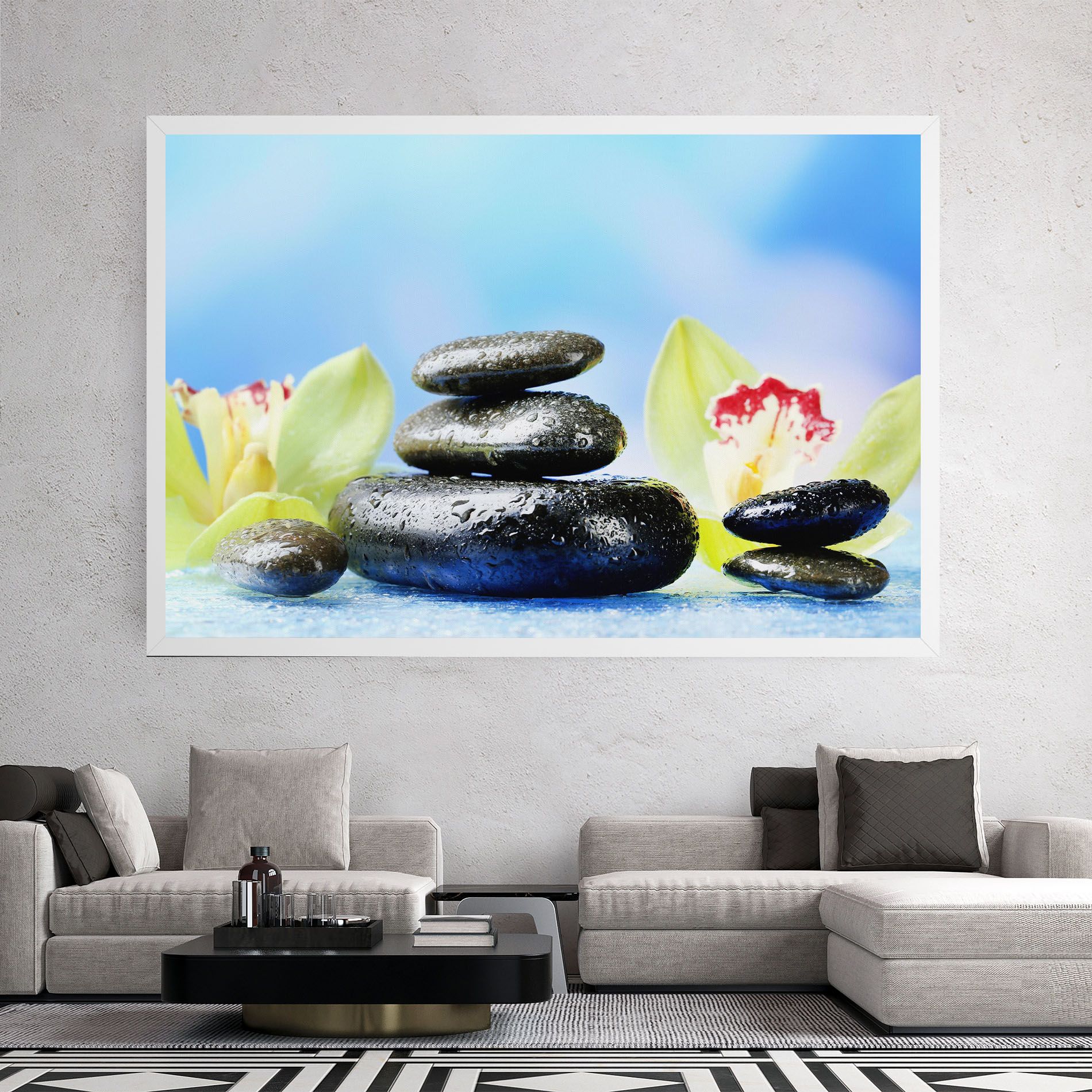 Blooming Orchid Stone mockup 2