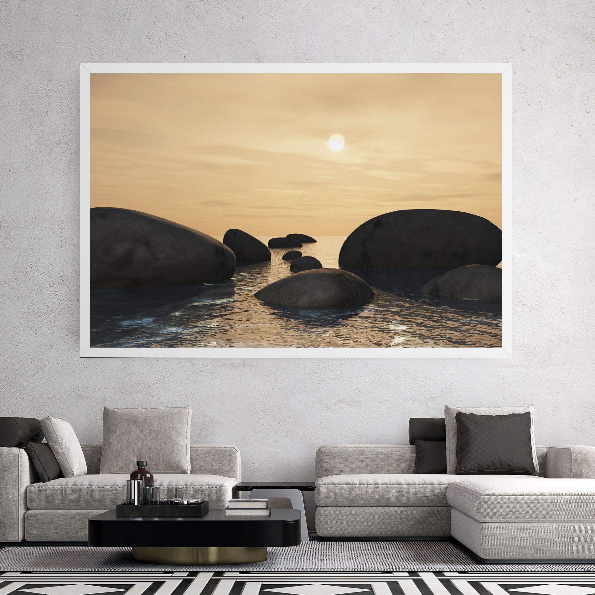 Tablou Canvas Peace Rock mockup 2