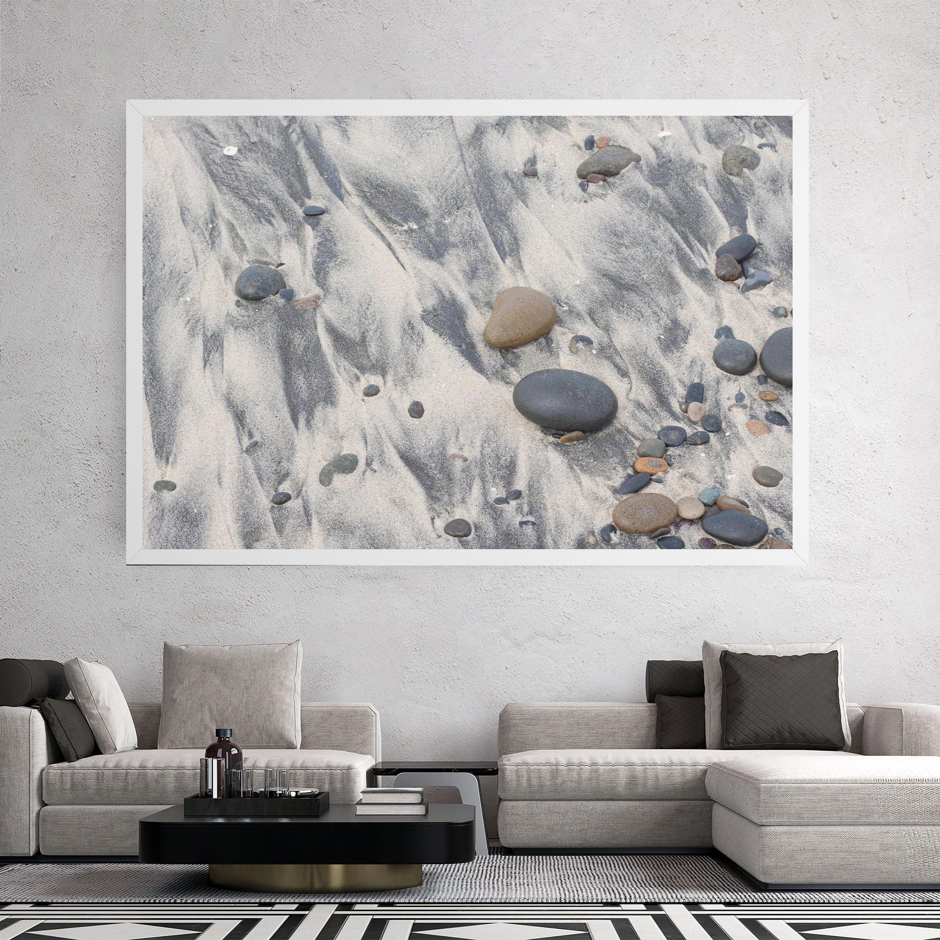 Tablou Canvas Sandy Beach Stones mockup 2