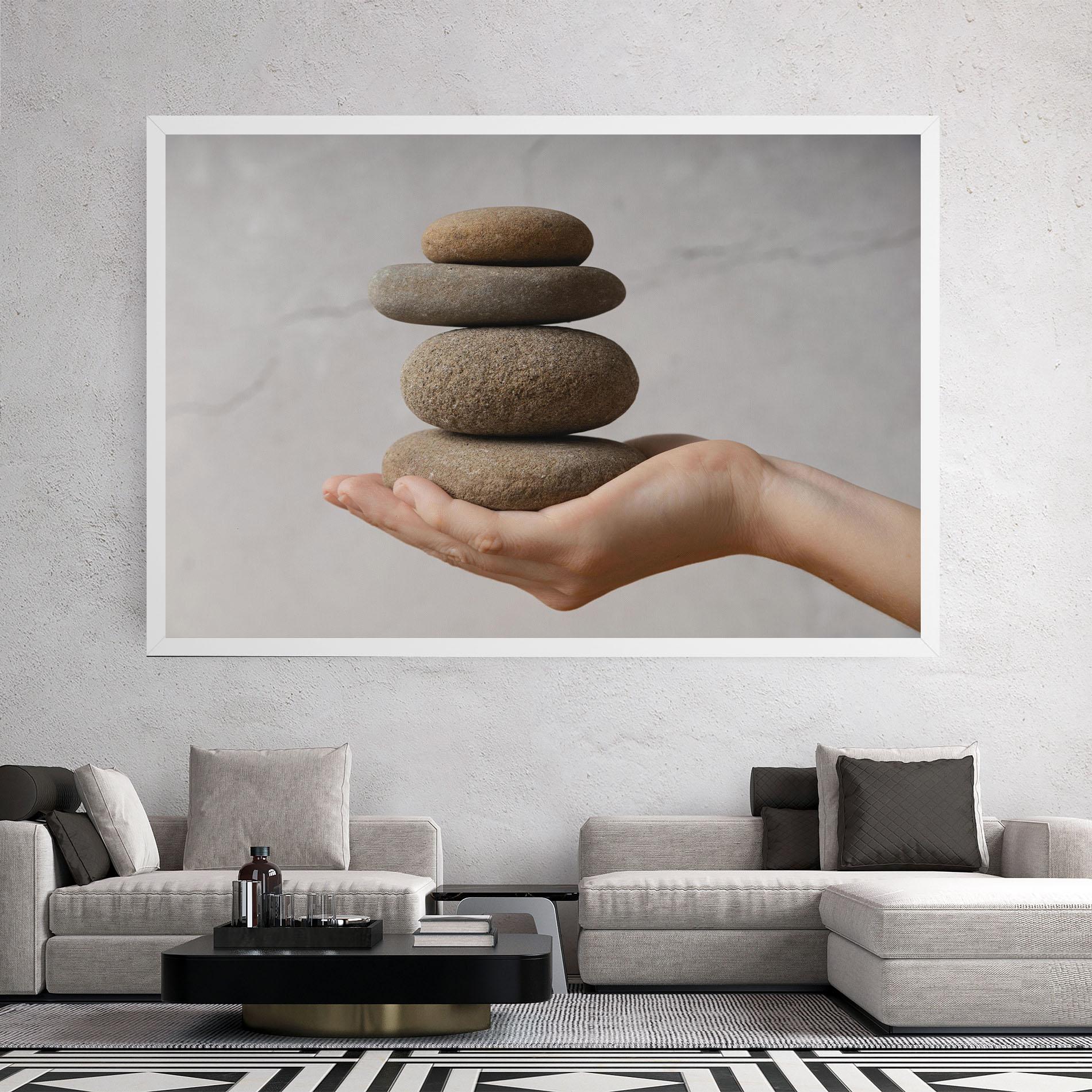 Tablou Canvas Stones Meditation mockup 2