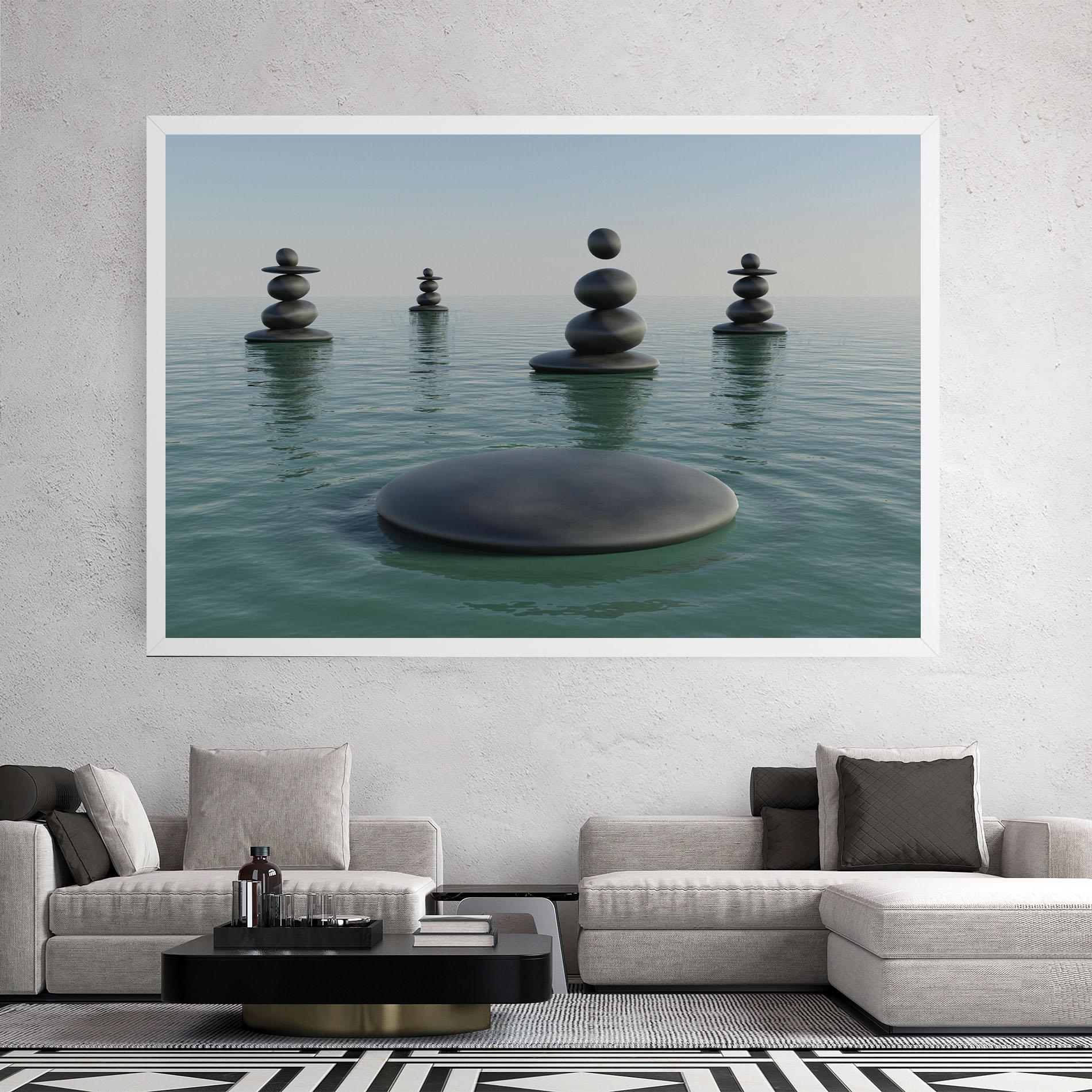 Tablou Canvas Zen Rock Pool mockup 2