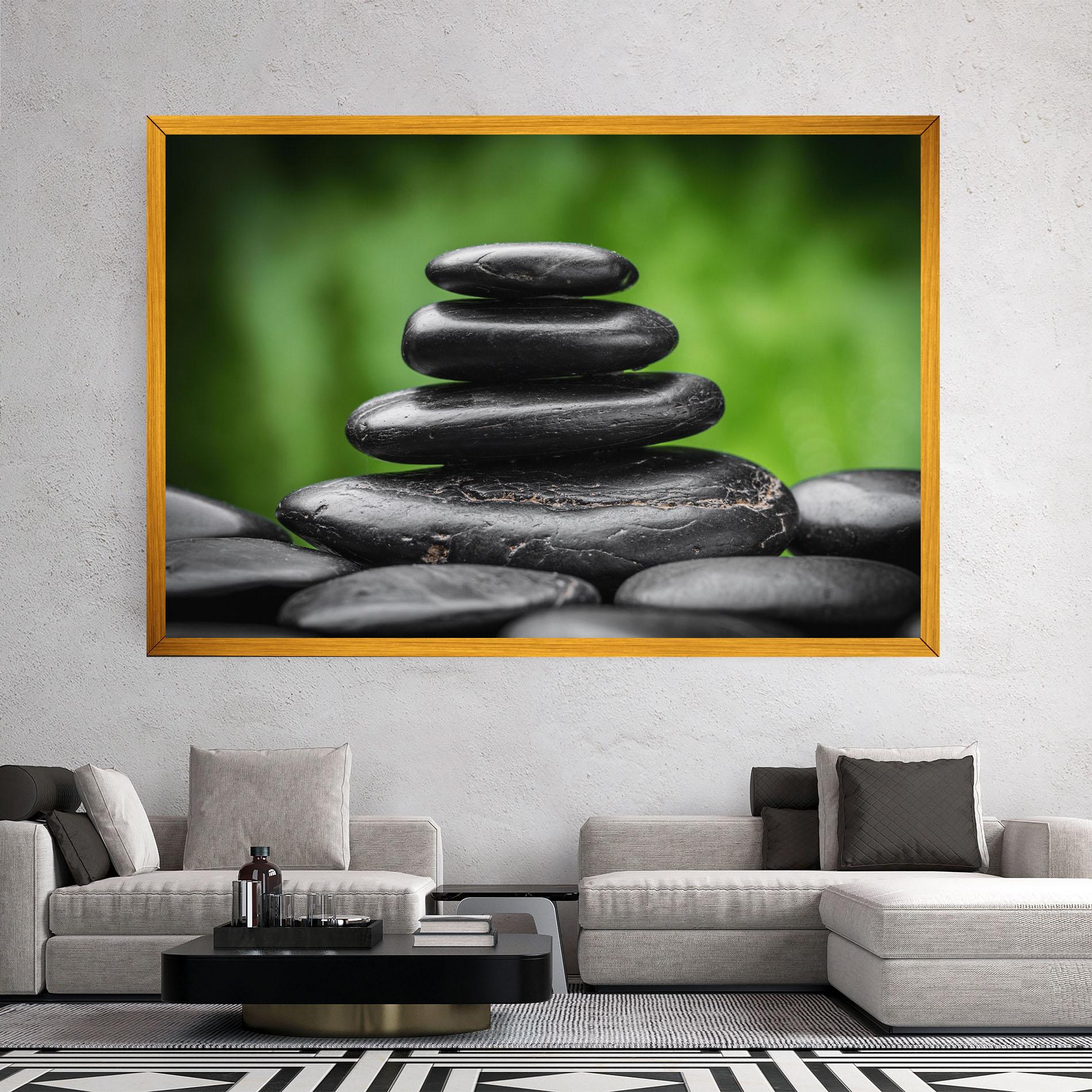 Tablou Canvas Black Stone Meditation mockup 2