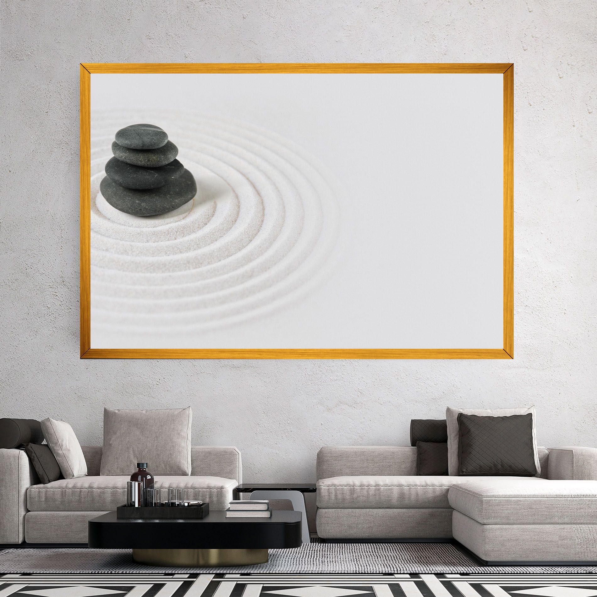 Black Stones Sand mockup 2