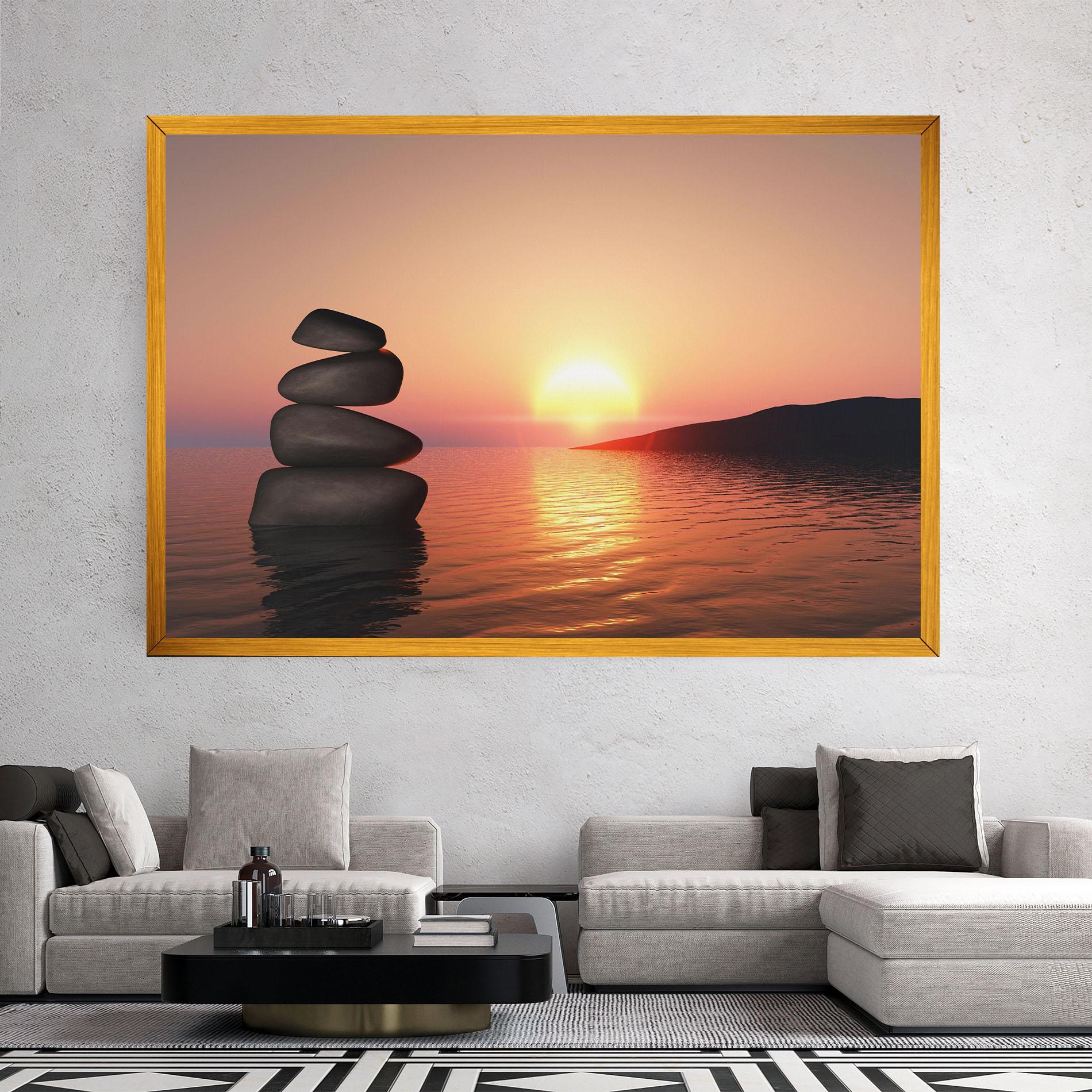 Tablou Canvas Peace And Sunset mockup 2