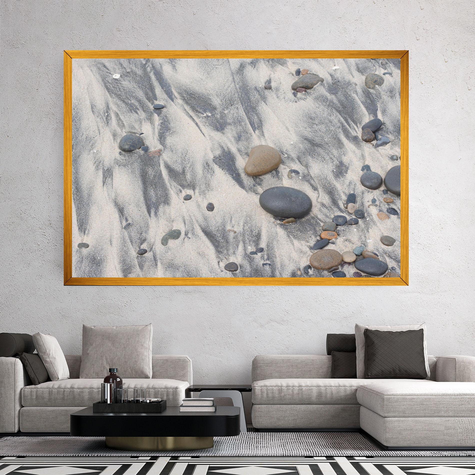 Tablou Canvas Sandy Beach Stones mockup 2