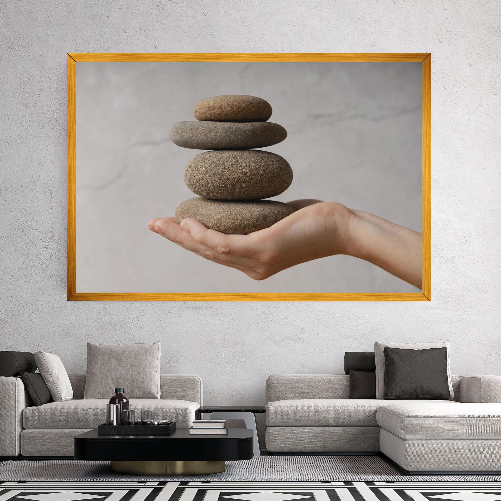 Tablou Canvas Stones Meditation mockup 2