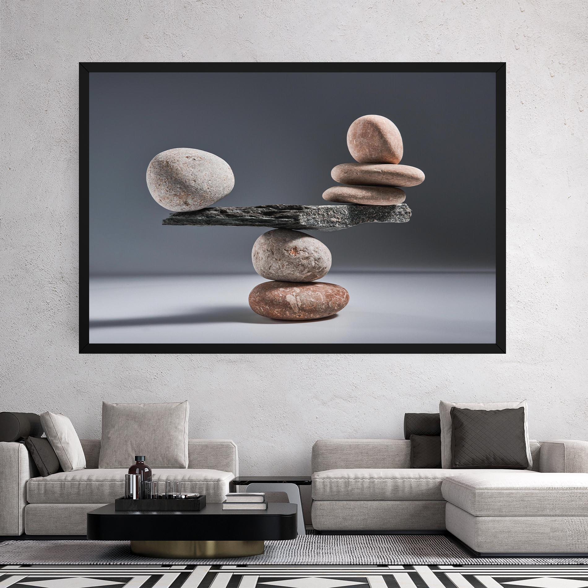 Tablou Canvas Balancing Pebbles mockup 2