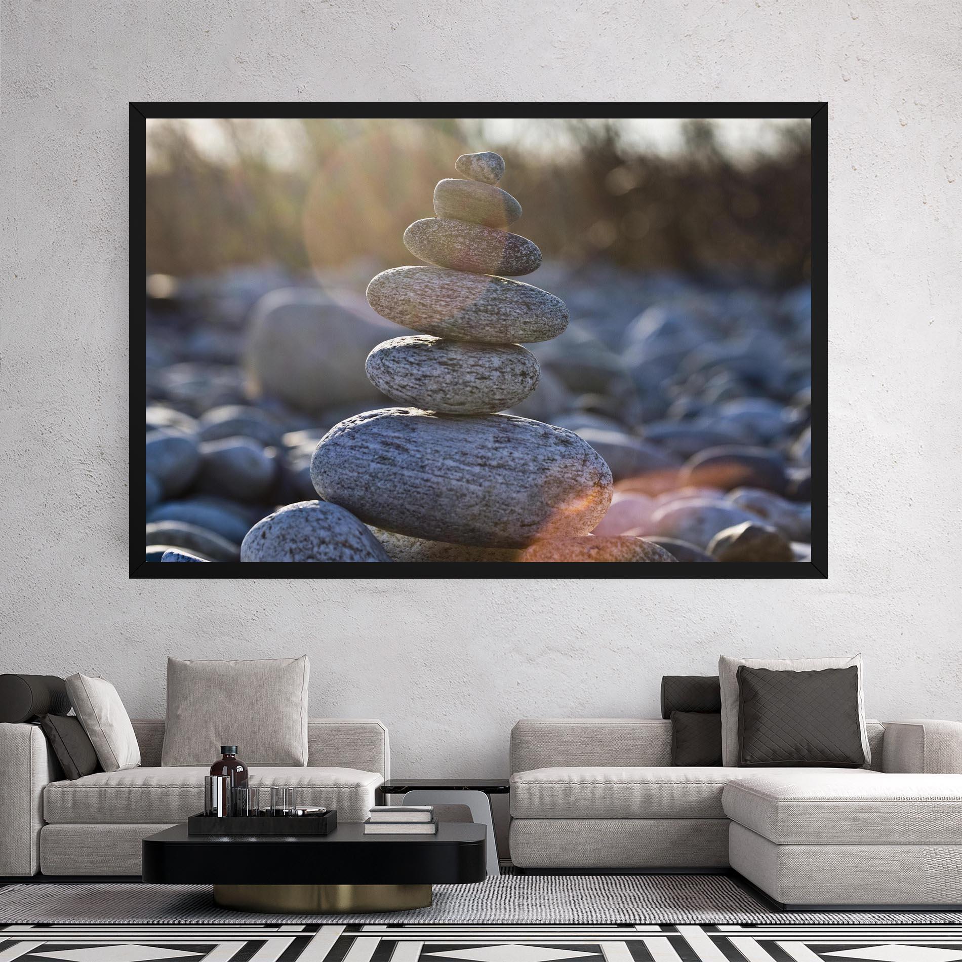 Tablou Canvas Closeup Shot Rocks mockup 2