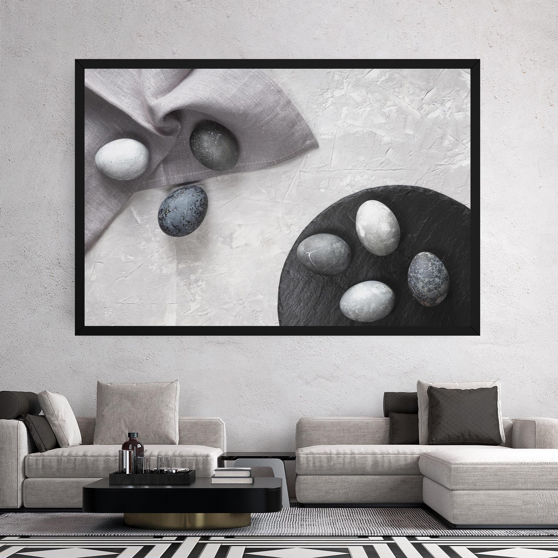 Tablou Canvas Eggs Stone mockup 2