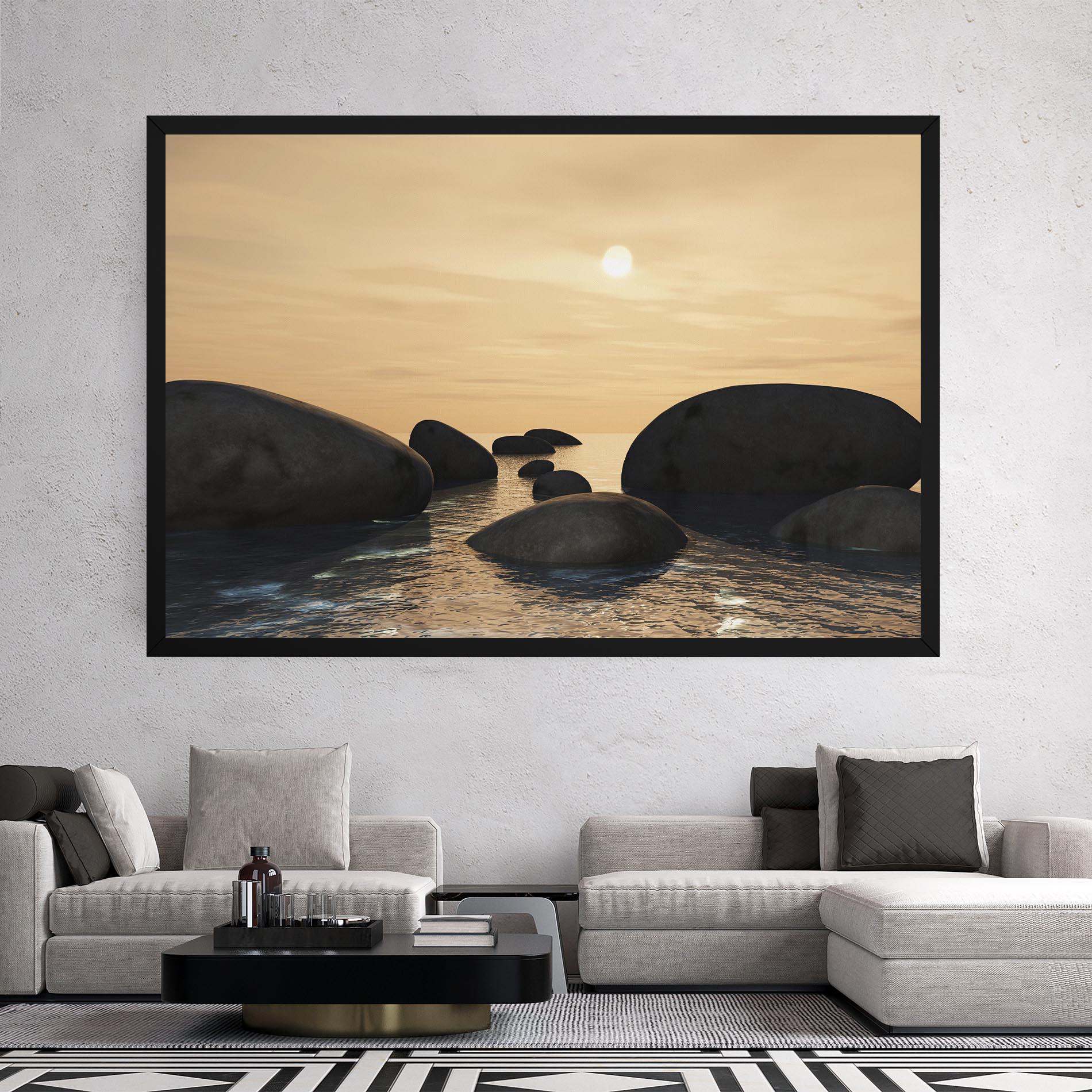 Tablou Canvas Peace Rock mockup 2