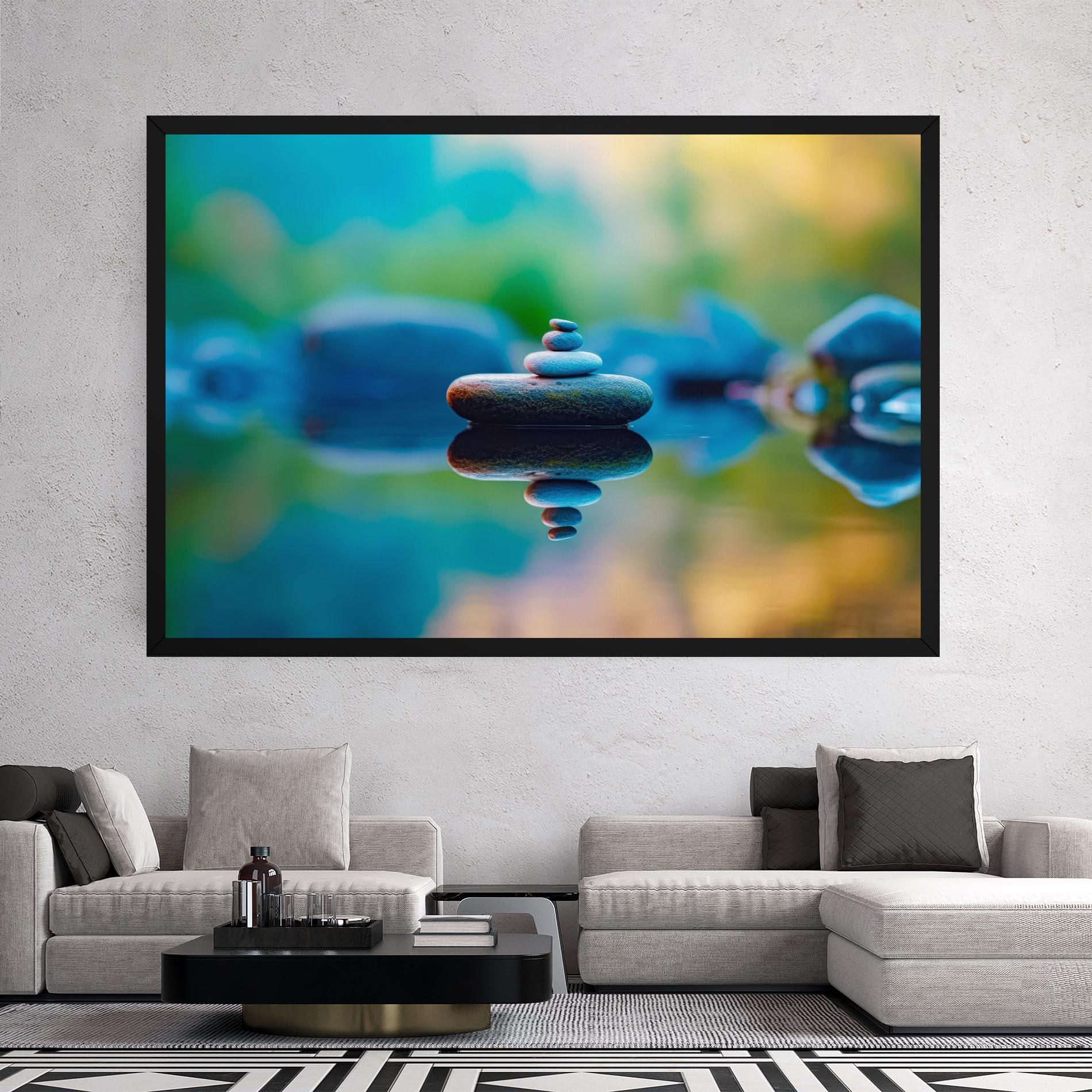 Tablou Canvas Pile Rocks mockup 2