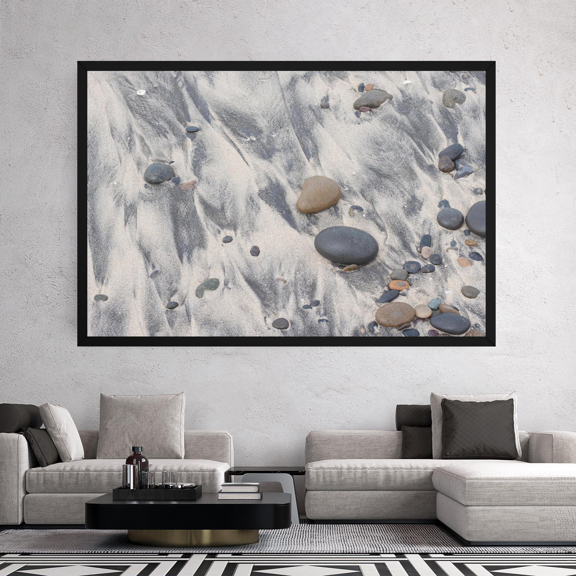 Tablou Canvas Sandy Beach Stones mockup 2