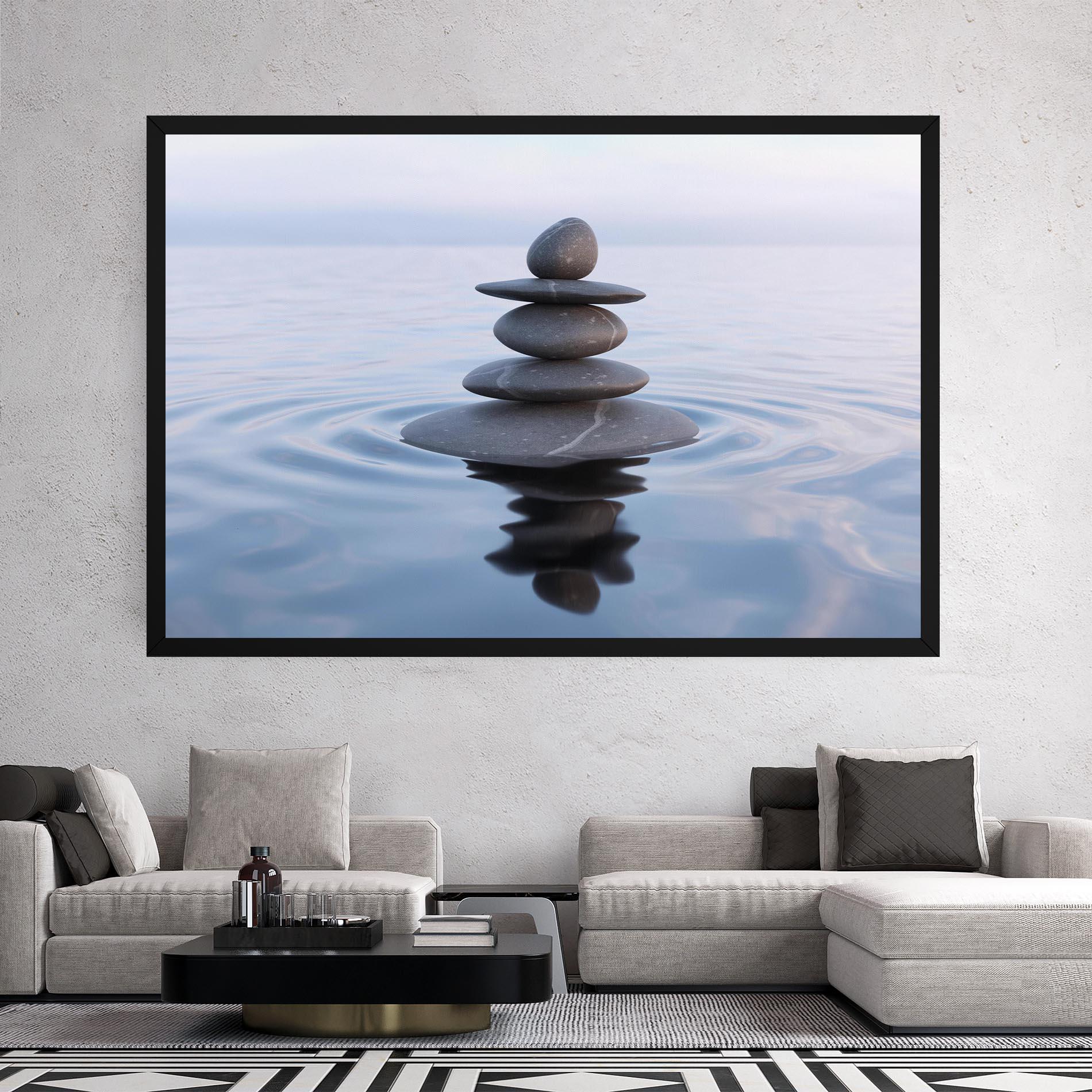 Tablou Canvas Zen Rock mockup 2