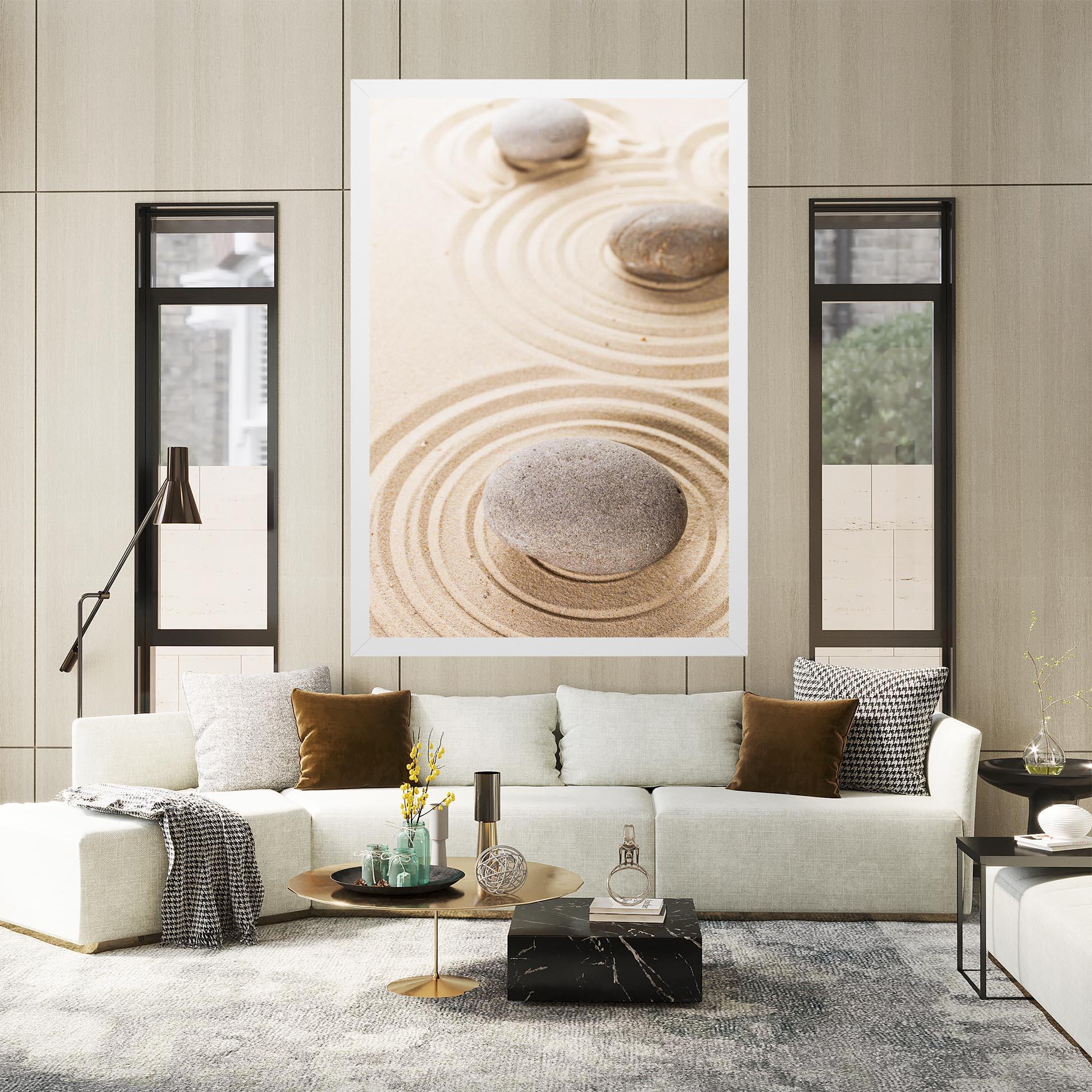 Tablou Canvas Meditation Cream Stone mockup 2