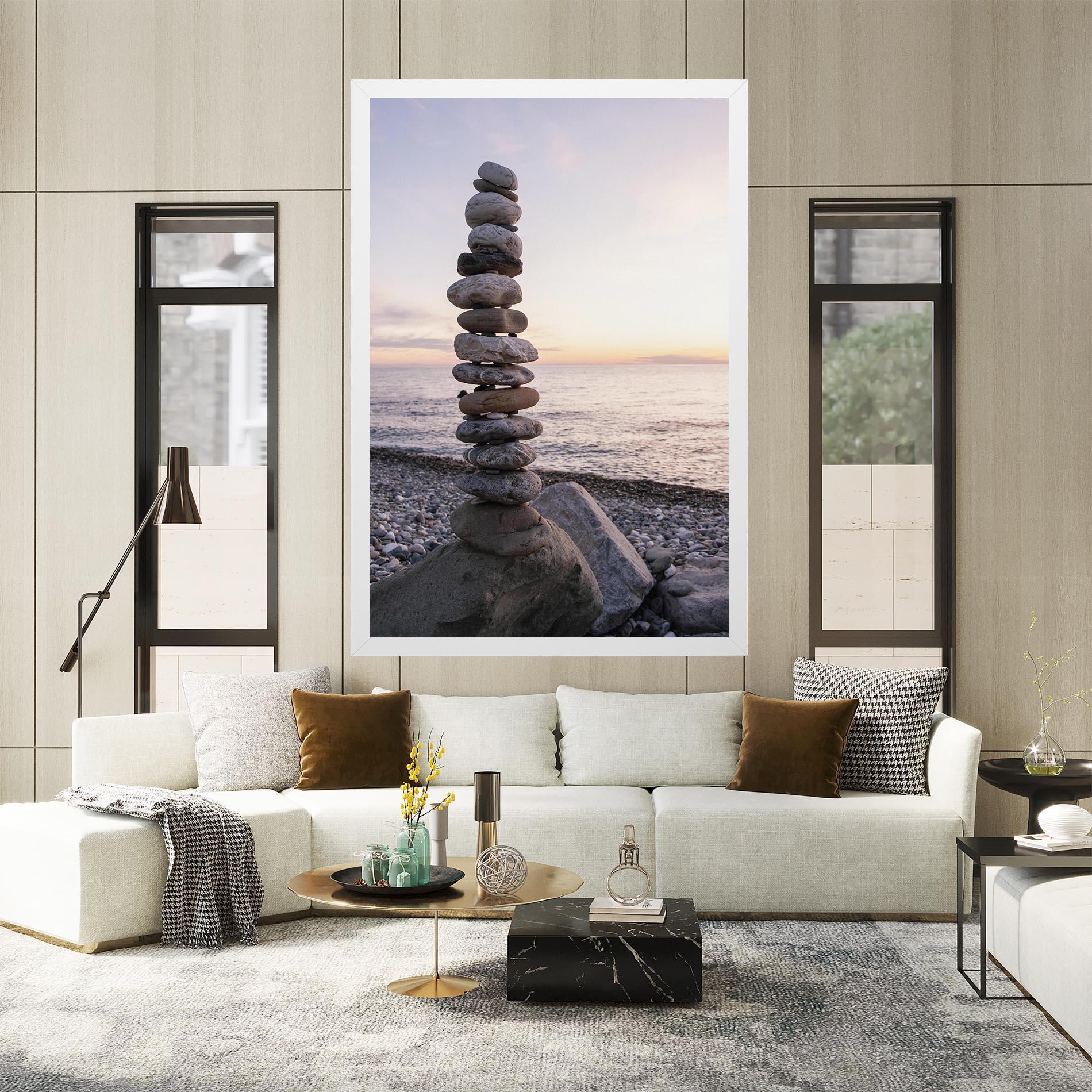 Tablou Canvas Pebbles Seaside mockup 2