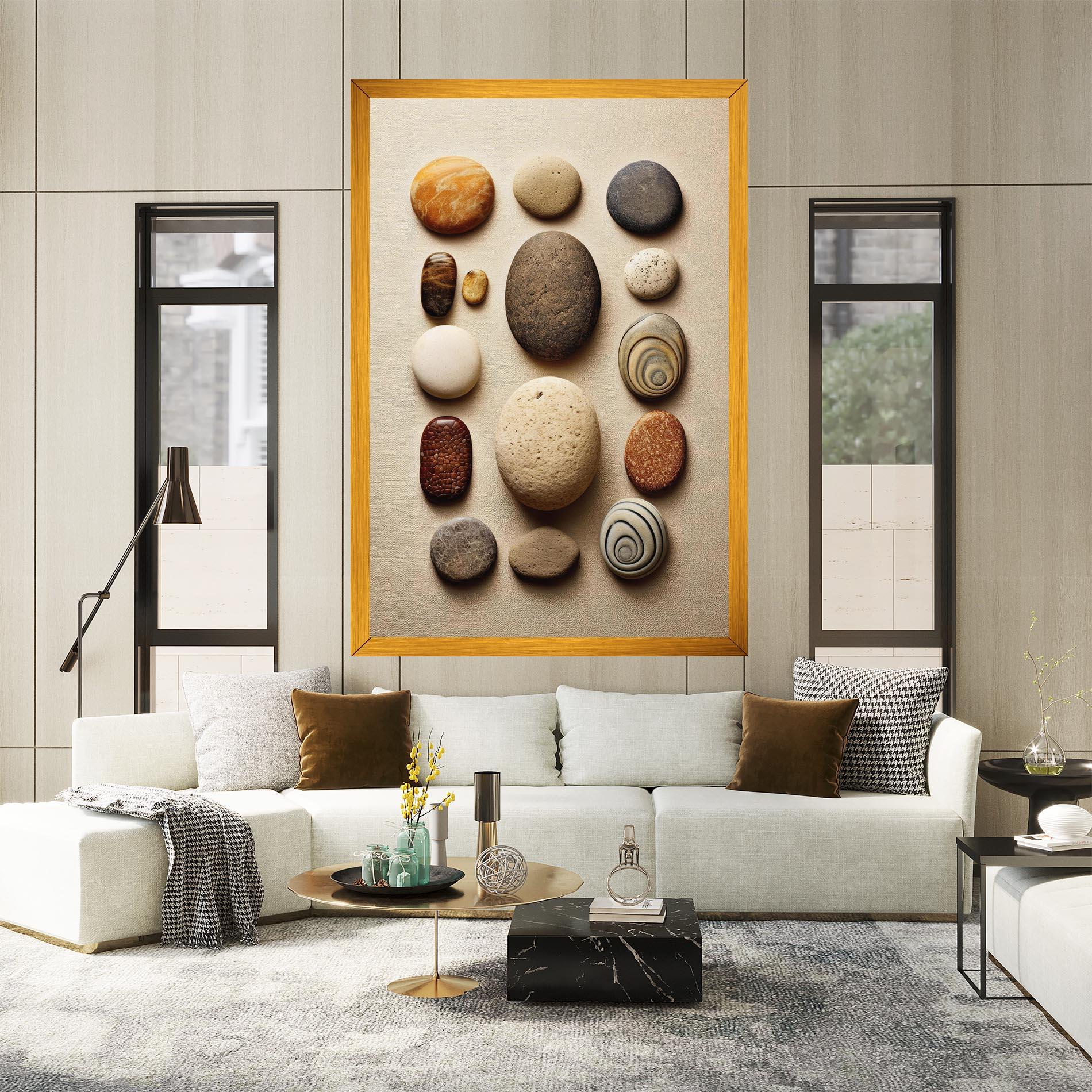 Tablou Canvas Massage Stones Sand mockup 2