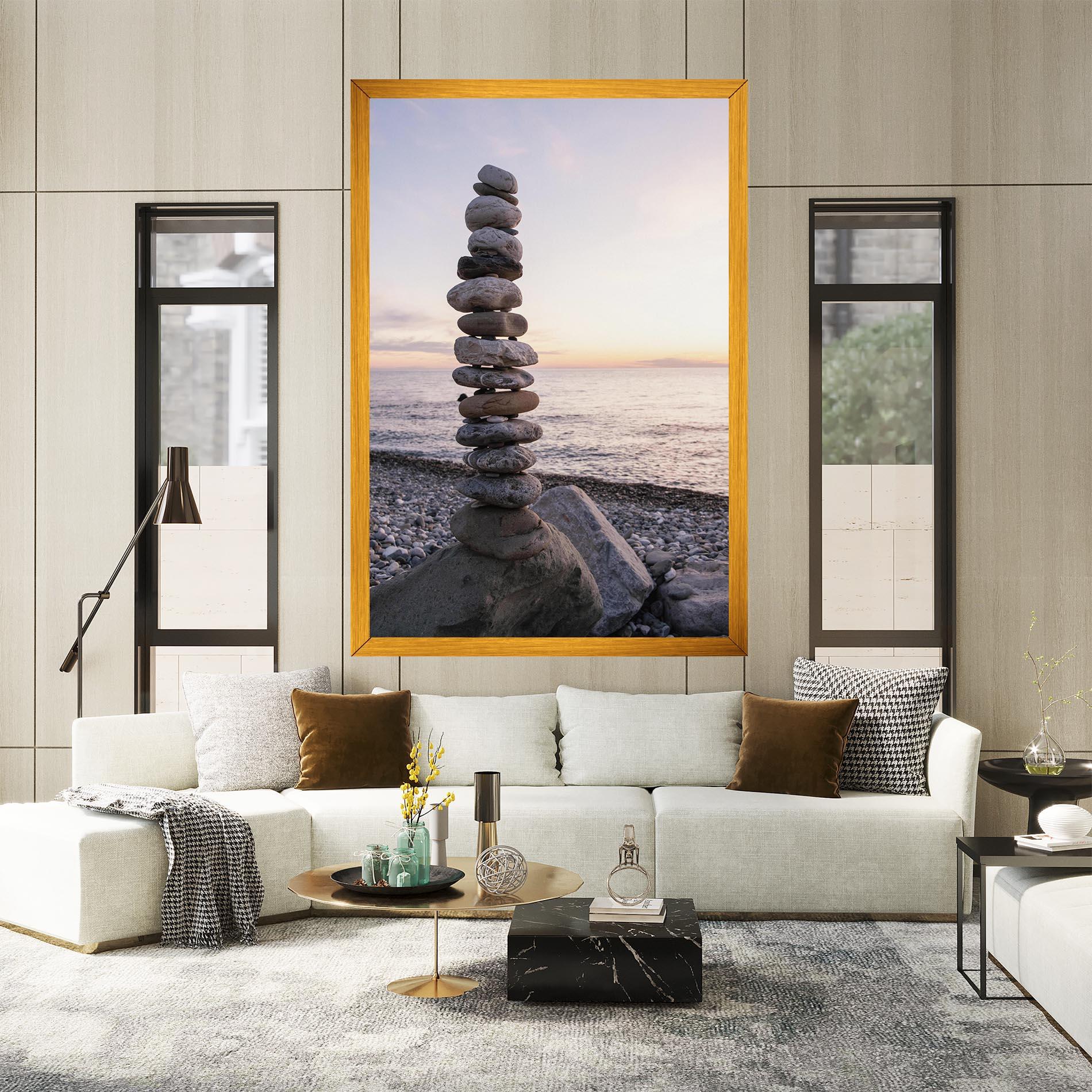 Tablou Canvas Pebbles Seaside mockup 2