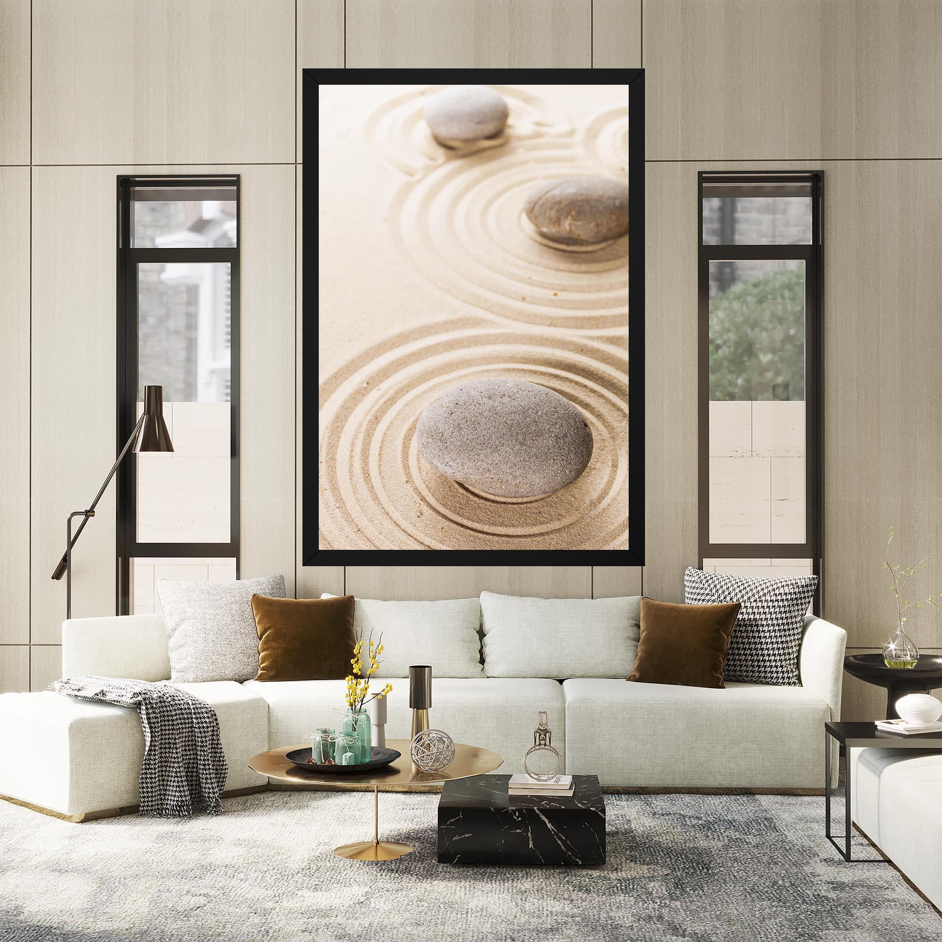 Tablou Canvas Meditation Cream Stone mockup 2