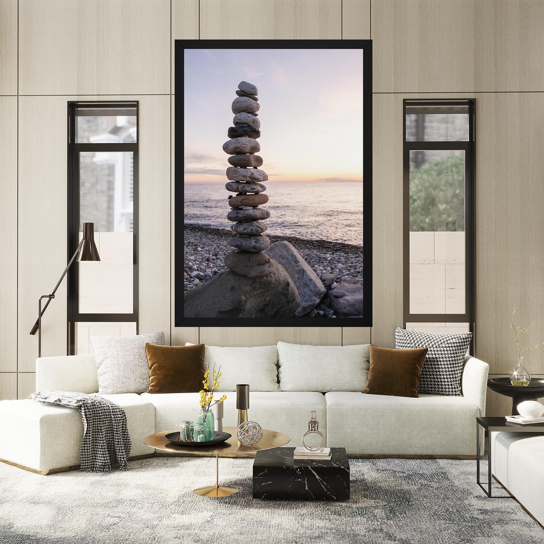 Tablou Canvas Pebbles Seaside mockup 2