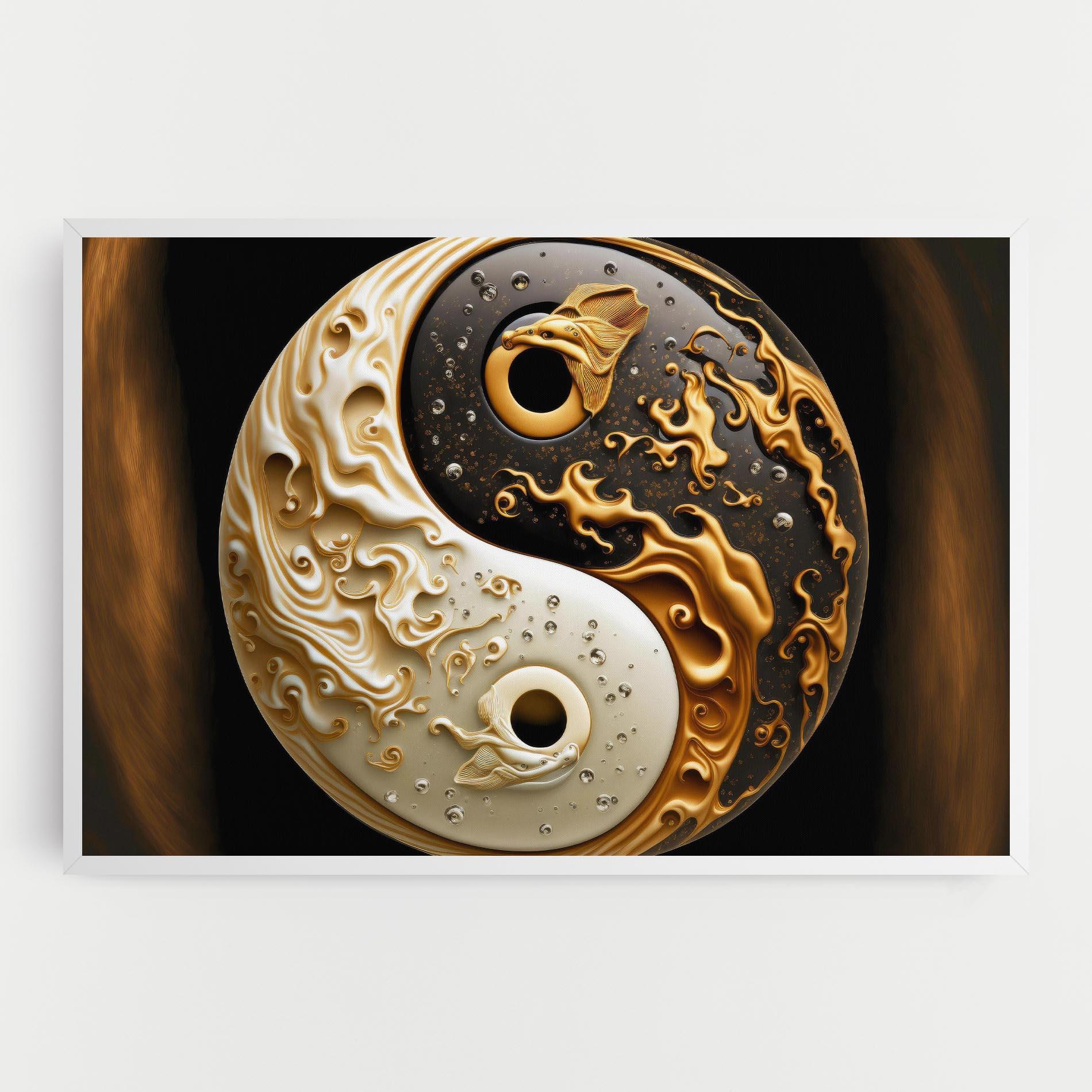 Tablou Canvas Caramel Yinyang mockup 0