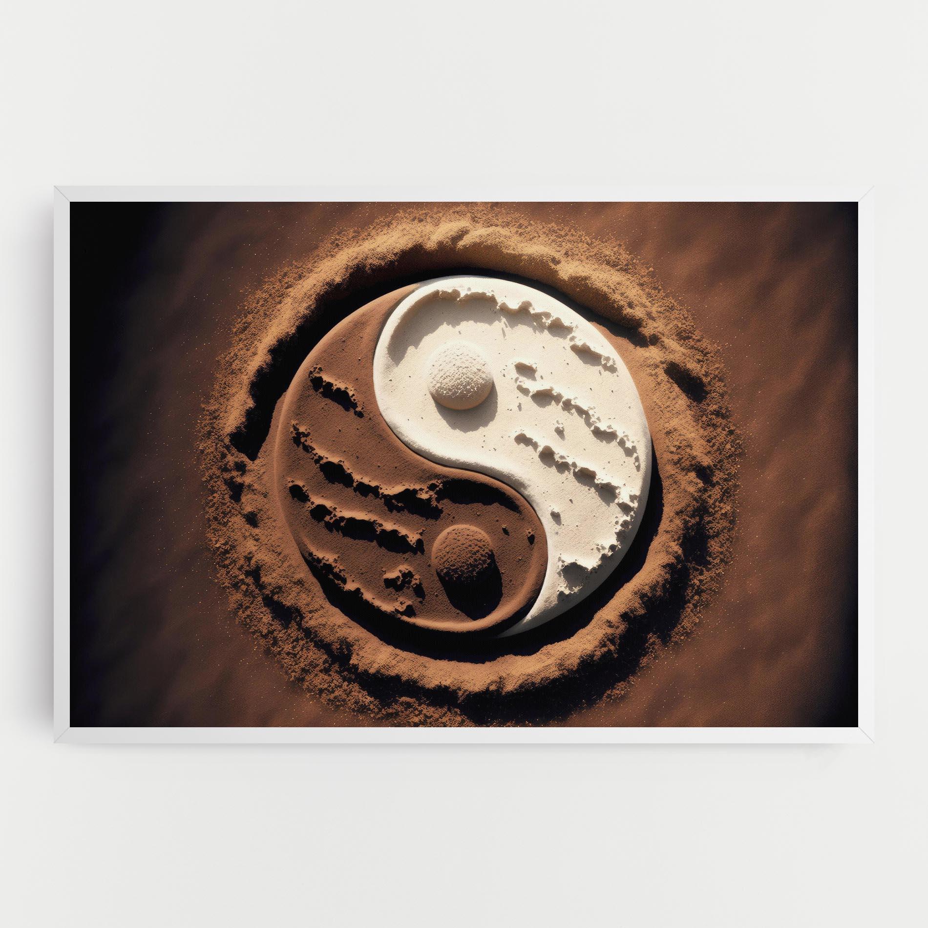 Tablou Canvas Earth Yinyang mockup 0