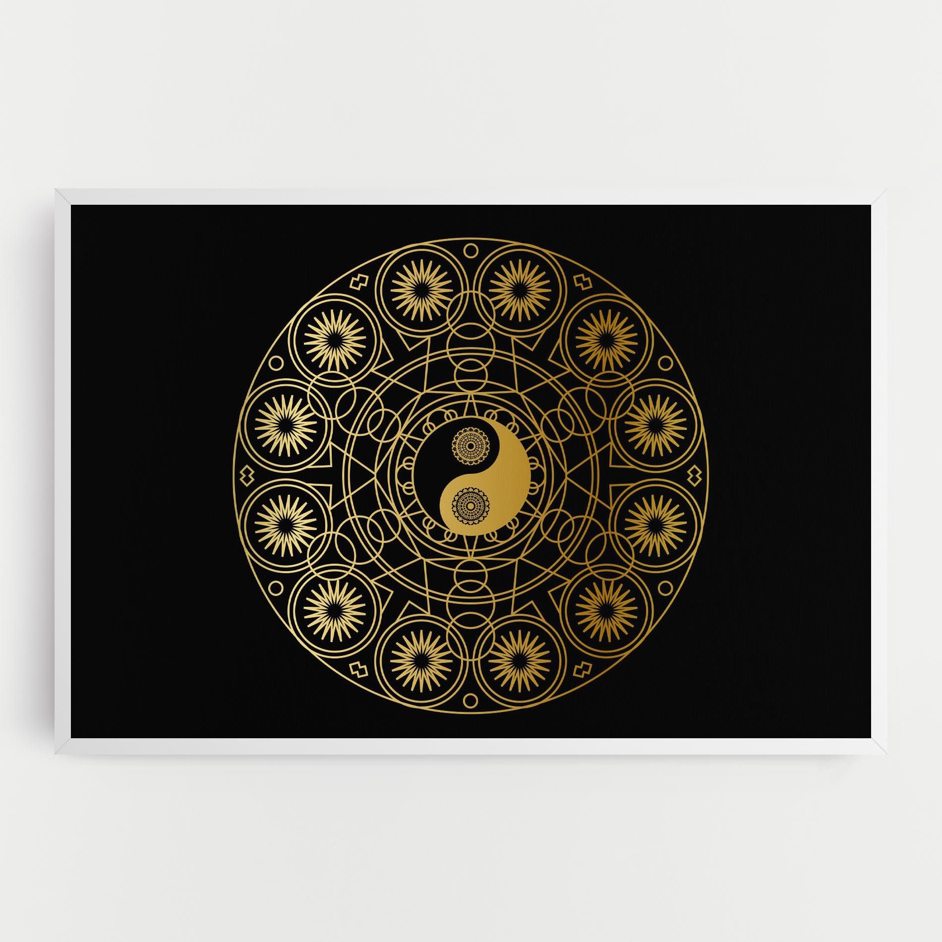 Gold Meditation Mandala mockup 0