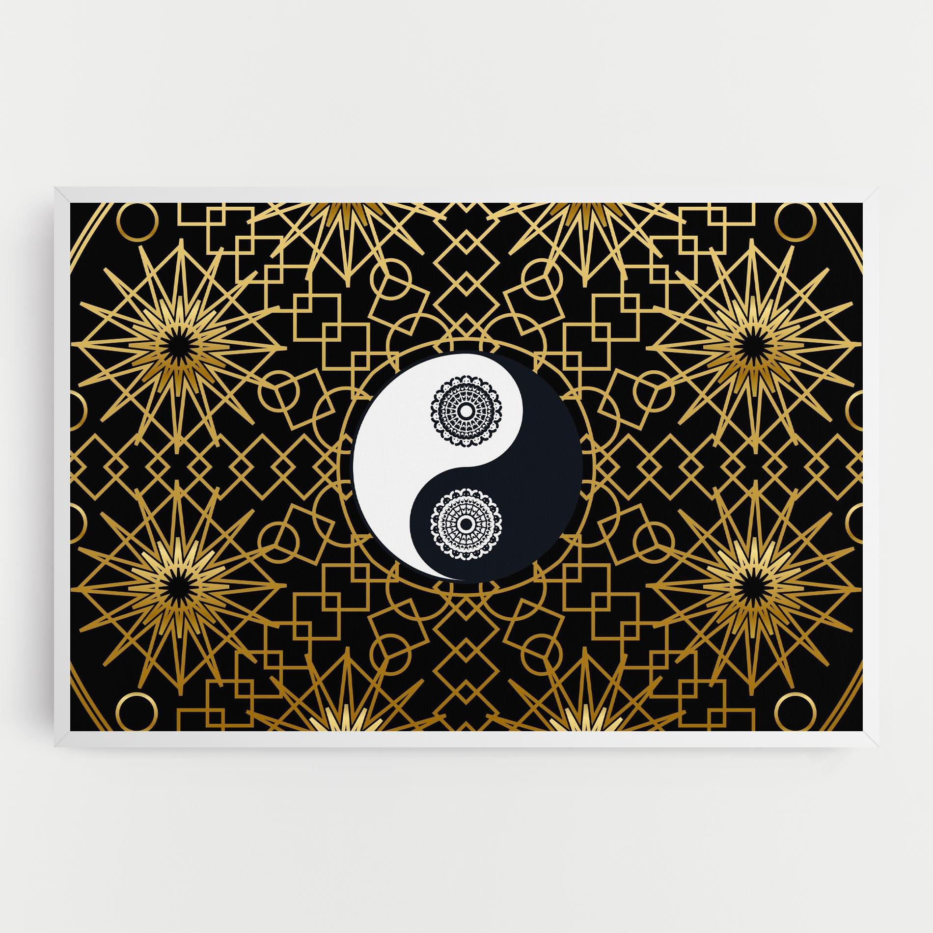 Tablou Canvas Meditation Yin Yang mockup 0
