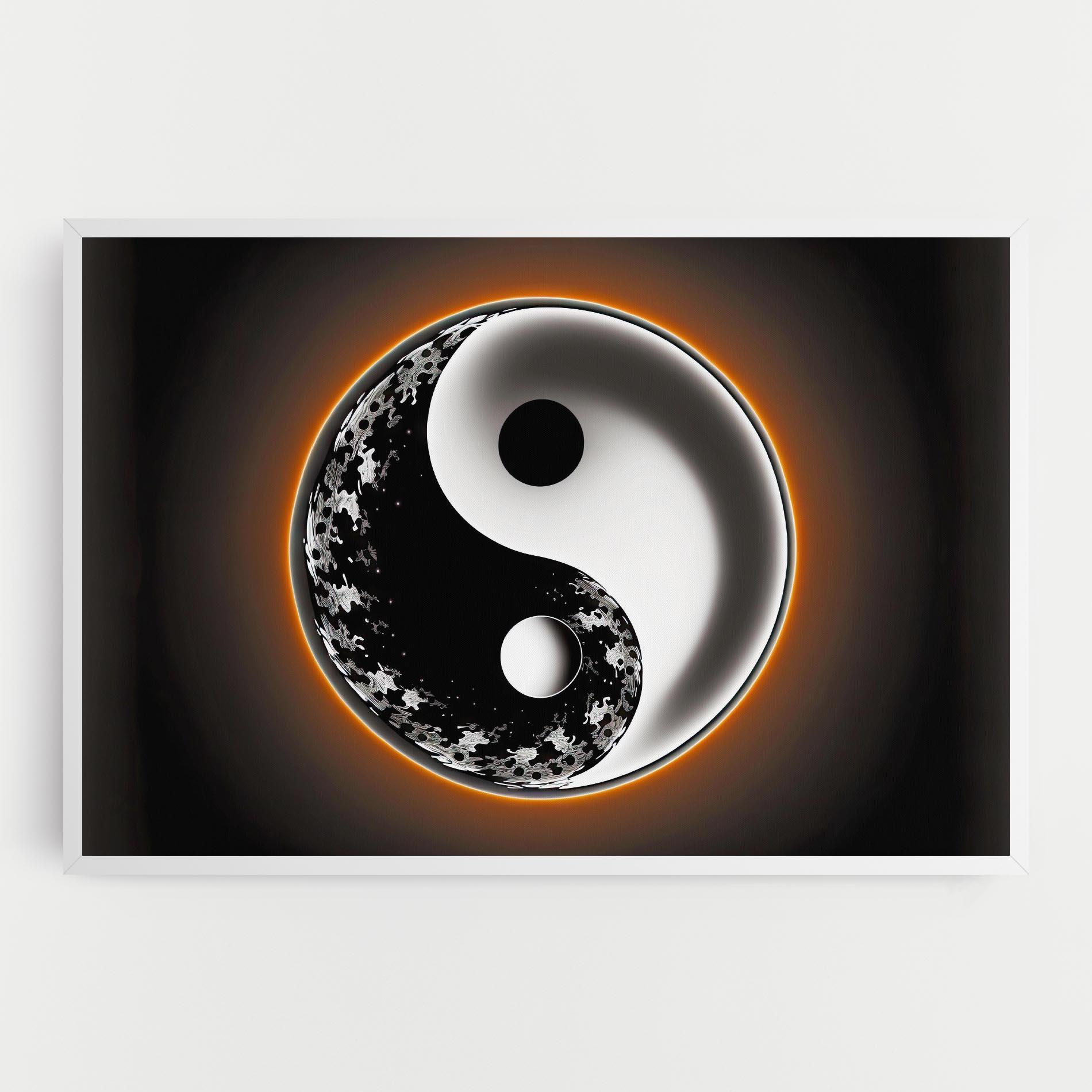 Tablou Canvas Purple Light Yinyang mockup 0