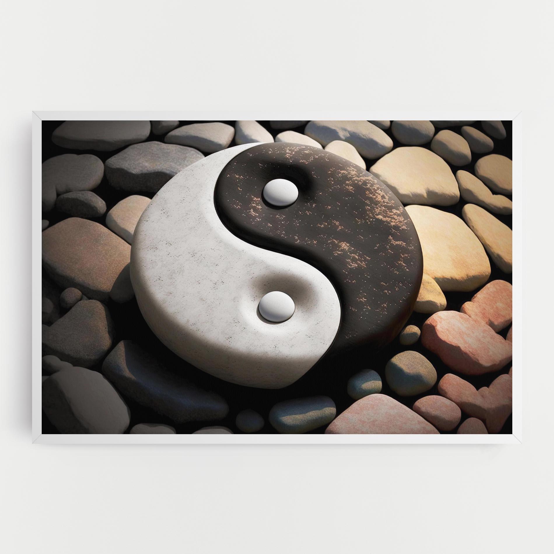 Tablou Canvas Stone Yinyang mockup 0