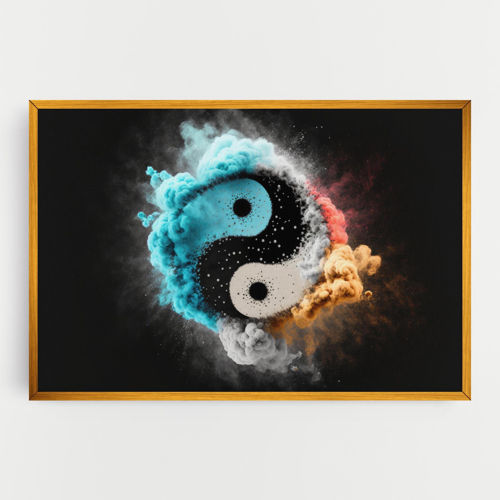 Tablou Canvas Blue Smoke Yinuang mockup 0