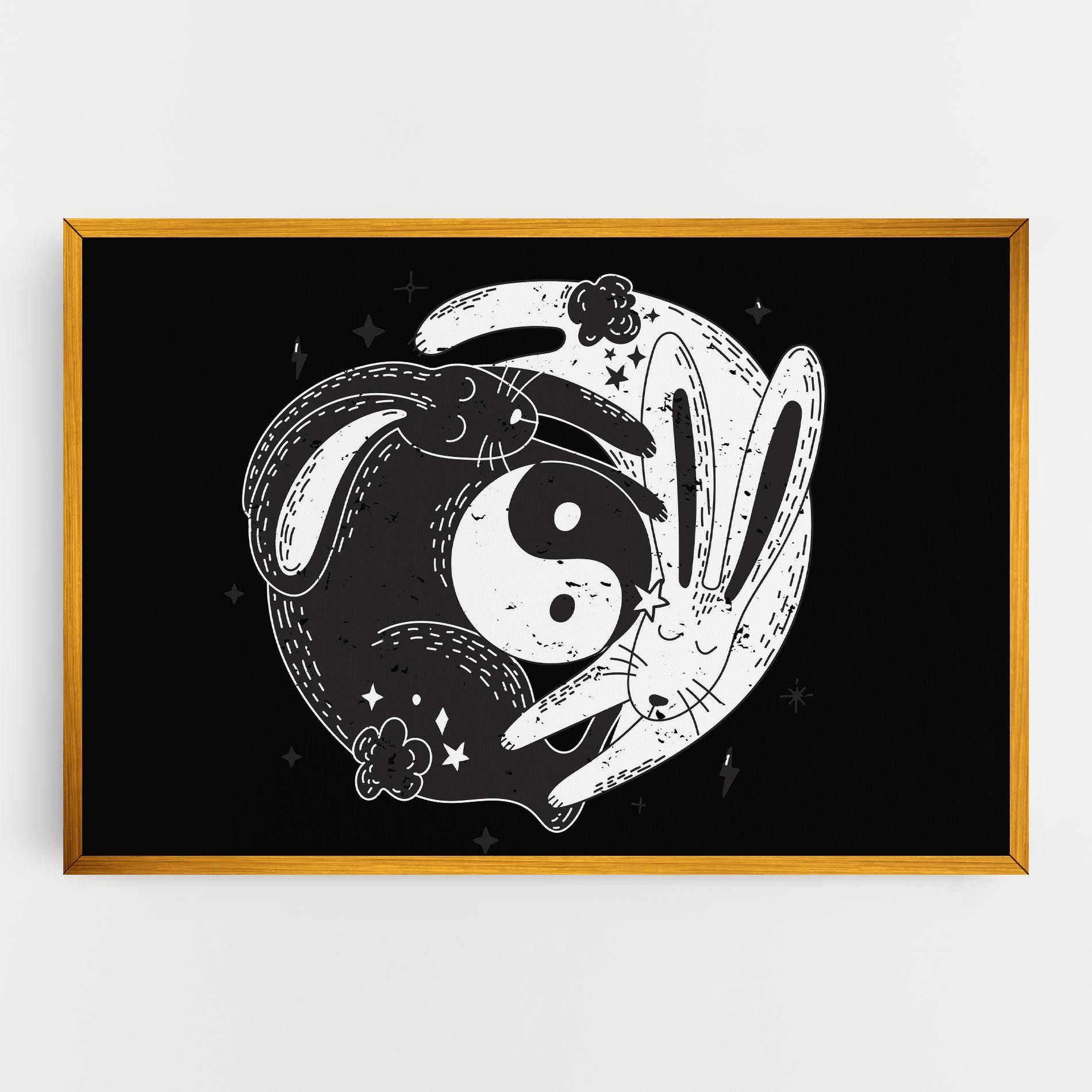 Bunny Yinyang mockup 0
