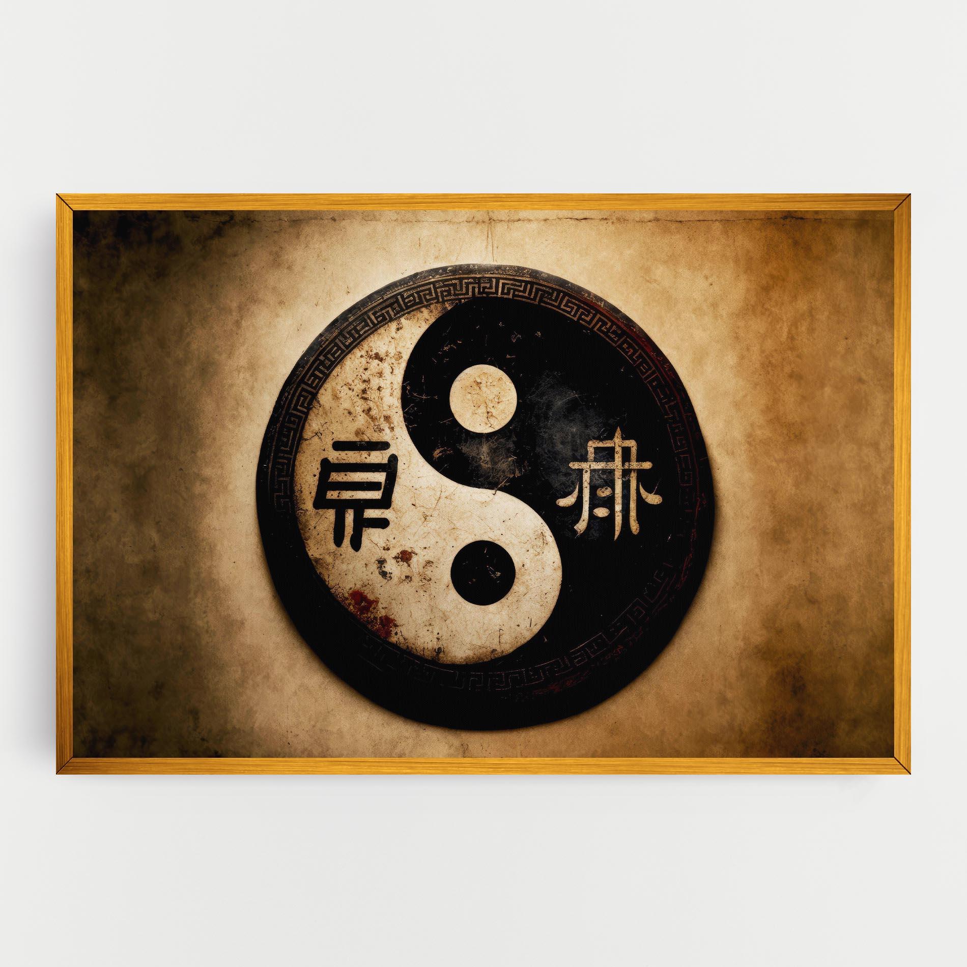 Tablou Canvas Chinese Yinyang mockup 0