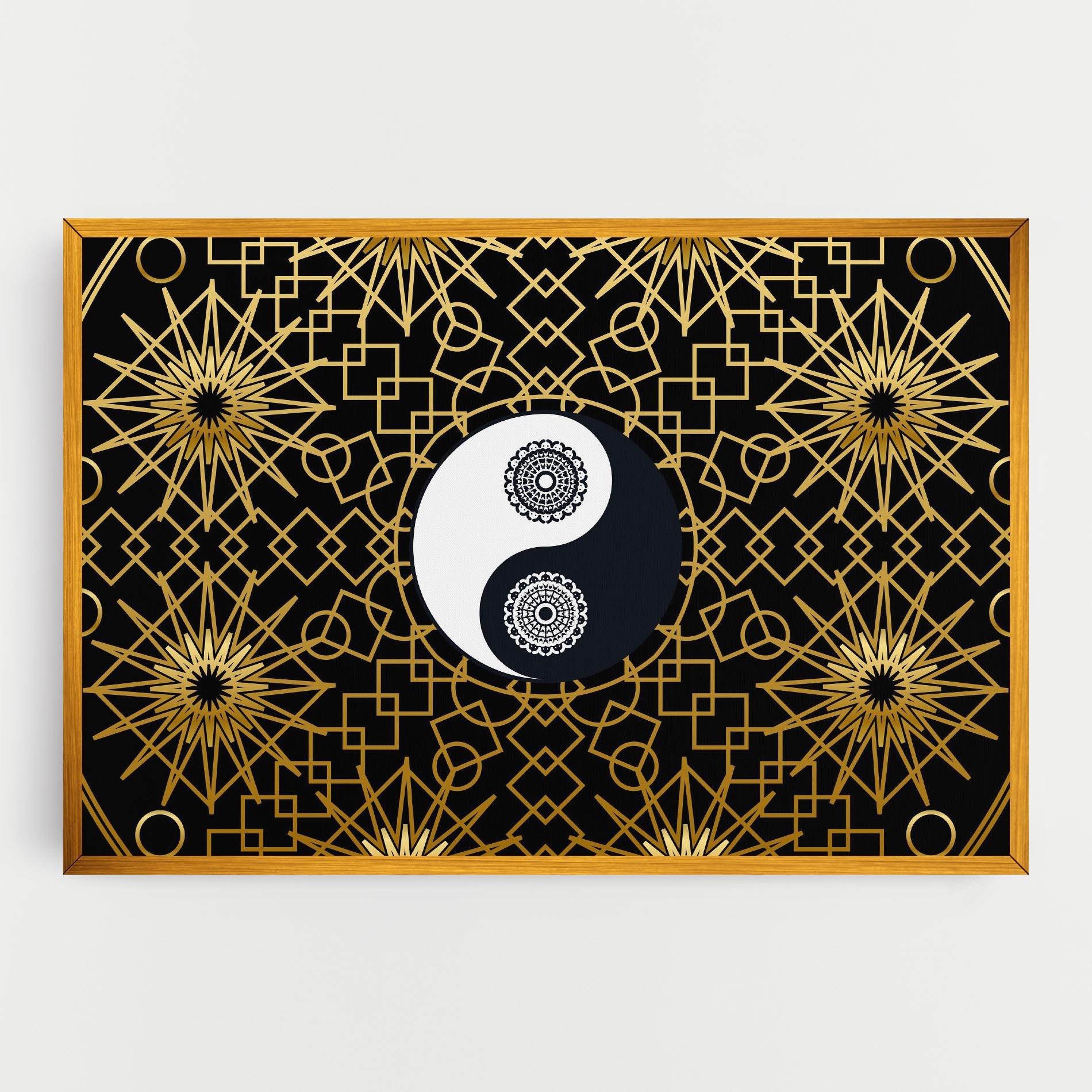 Tablou Canvas Meditation Yin Yang mockup 0