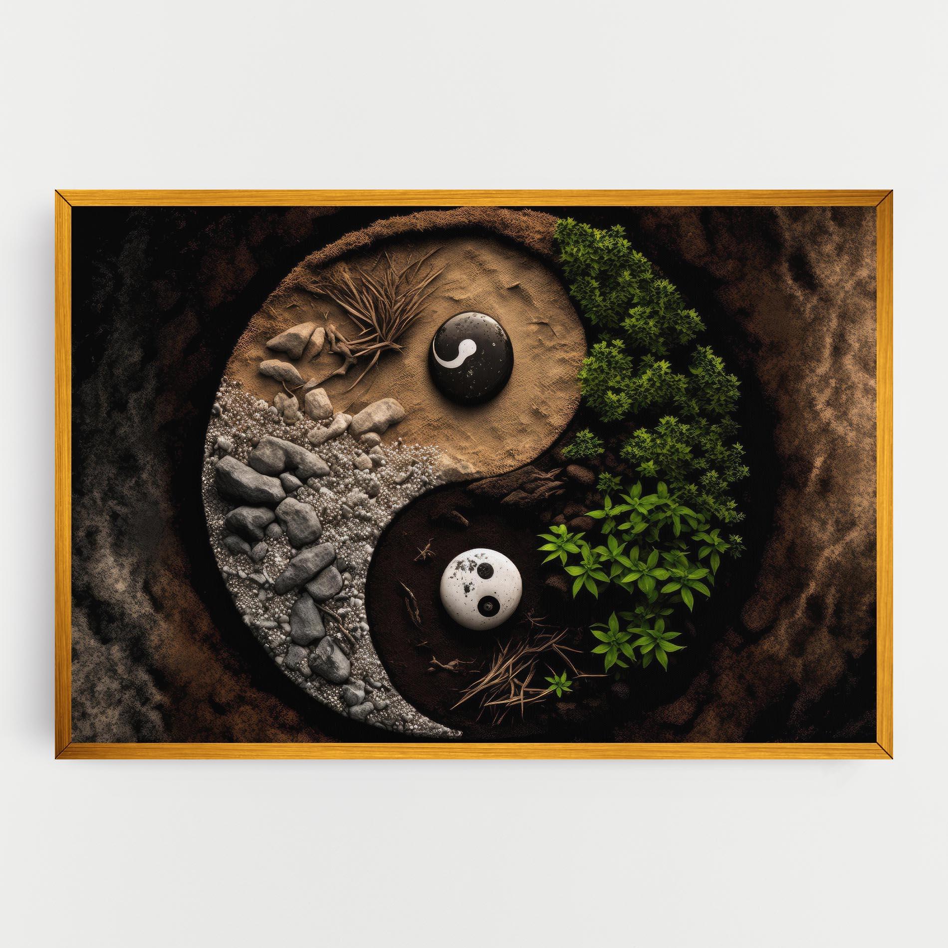 Tablou Canvas Nature Yinyang mockup 0
