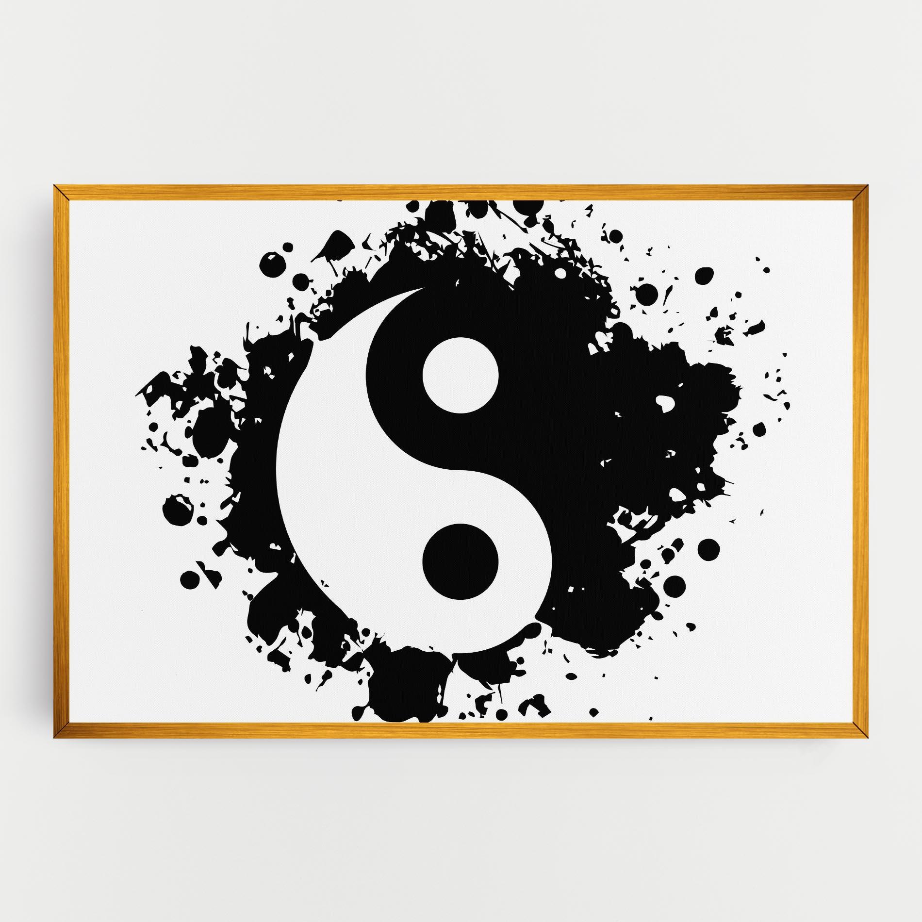 Tablou Canvas Yinyang Harmony mockup 0