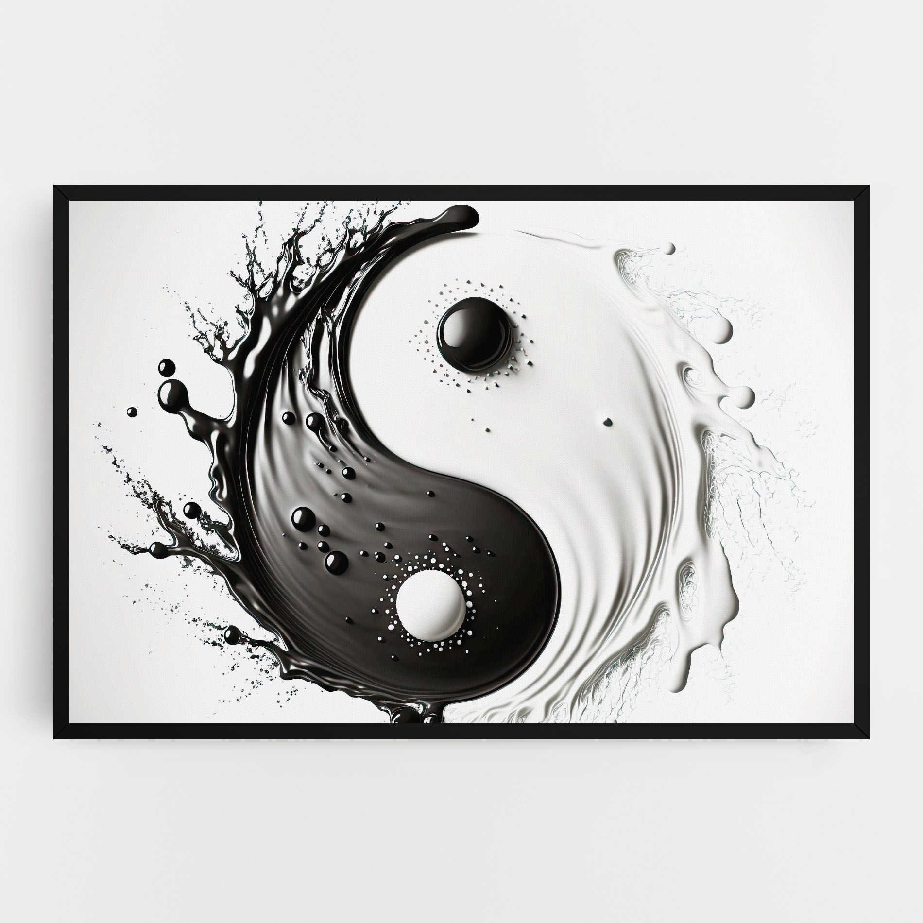 Black Liquid Yinyang mockup 0