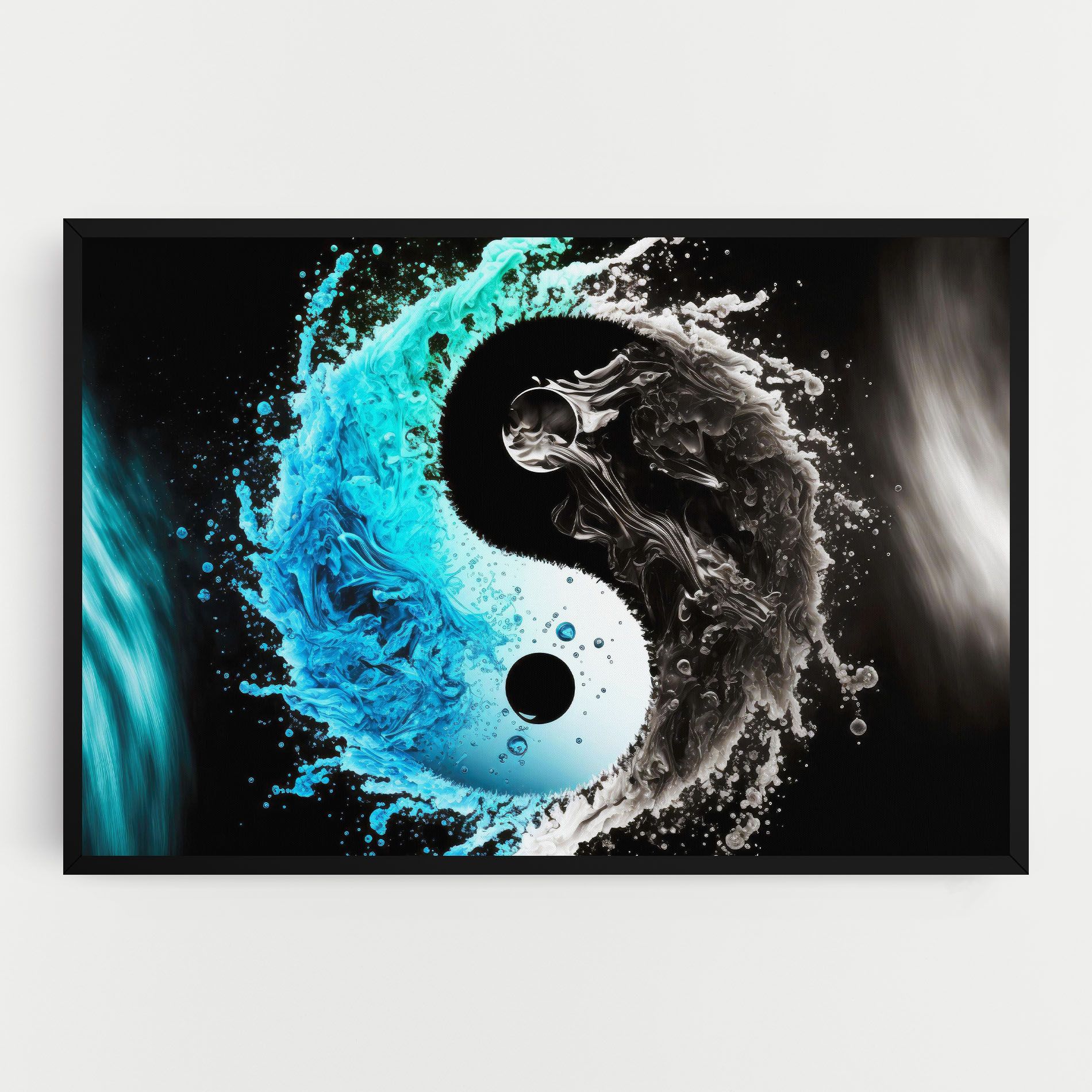 Blue Black Yinyang mockup 0