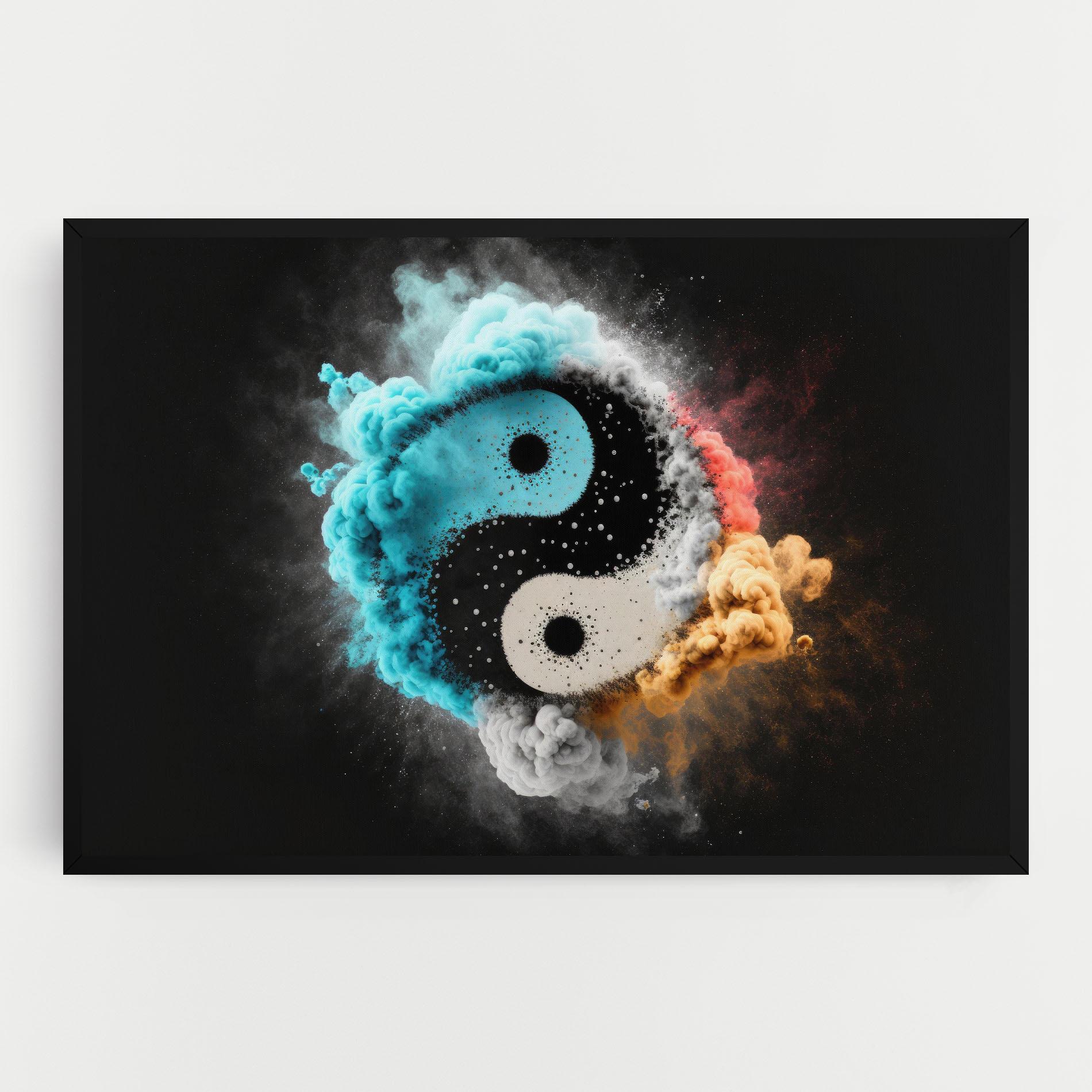 Tablou Canvas Blue Smoke Yinuang mockup 0