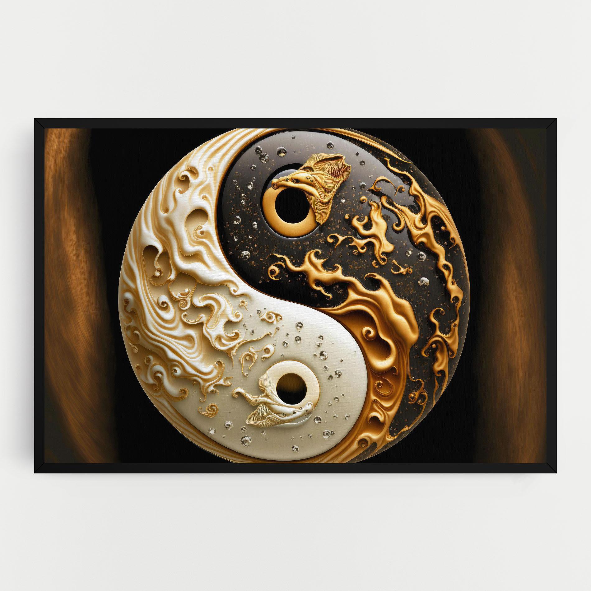 Tablou Canvas Caramel Yinyang mockup 0