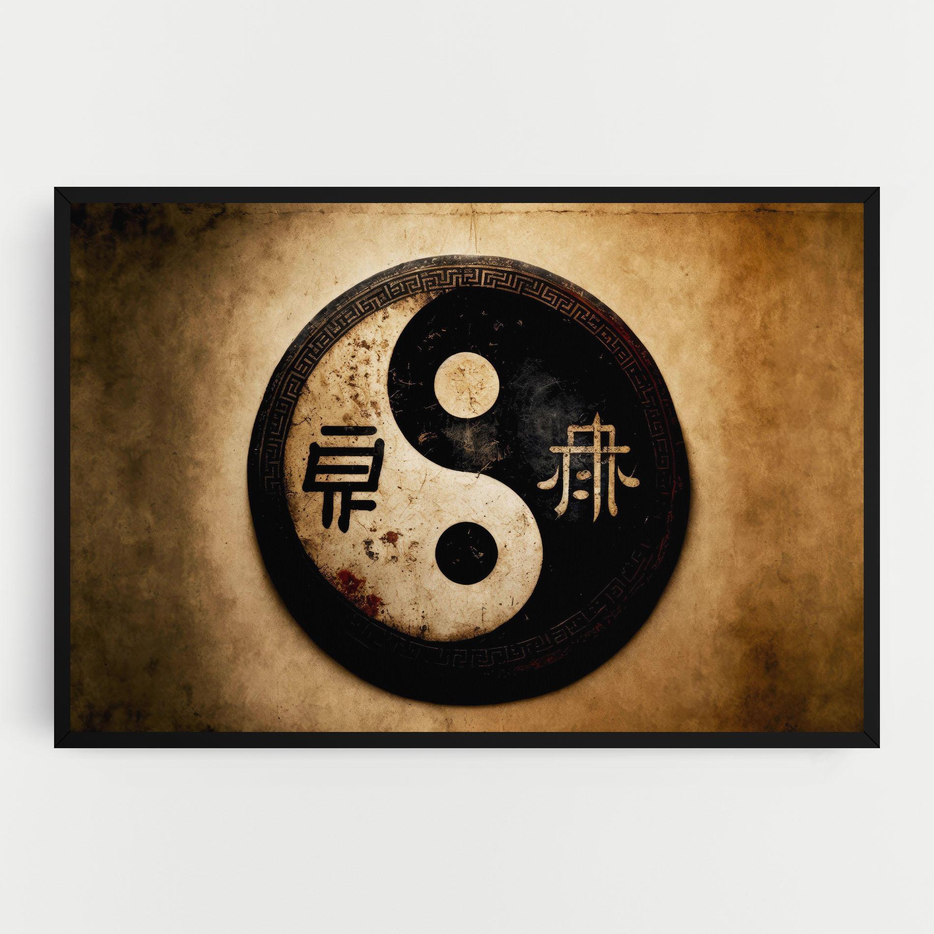 Tablou Canvas Chinese Yinyang mockup 0