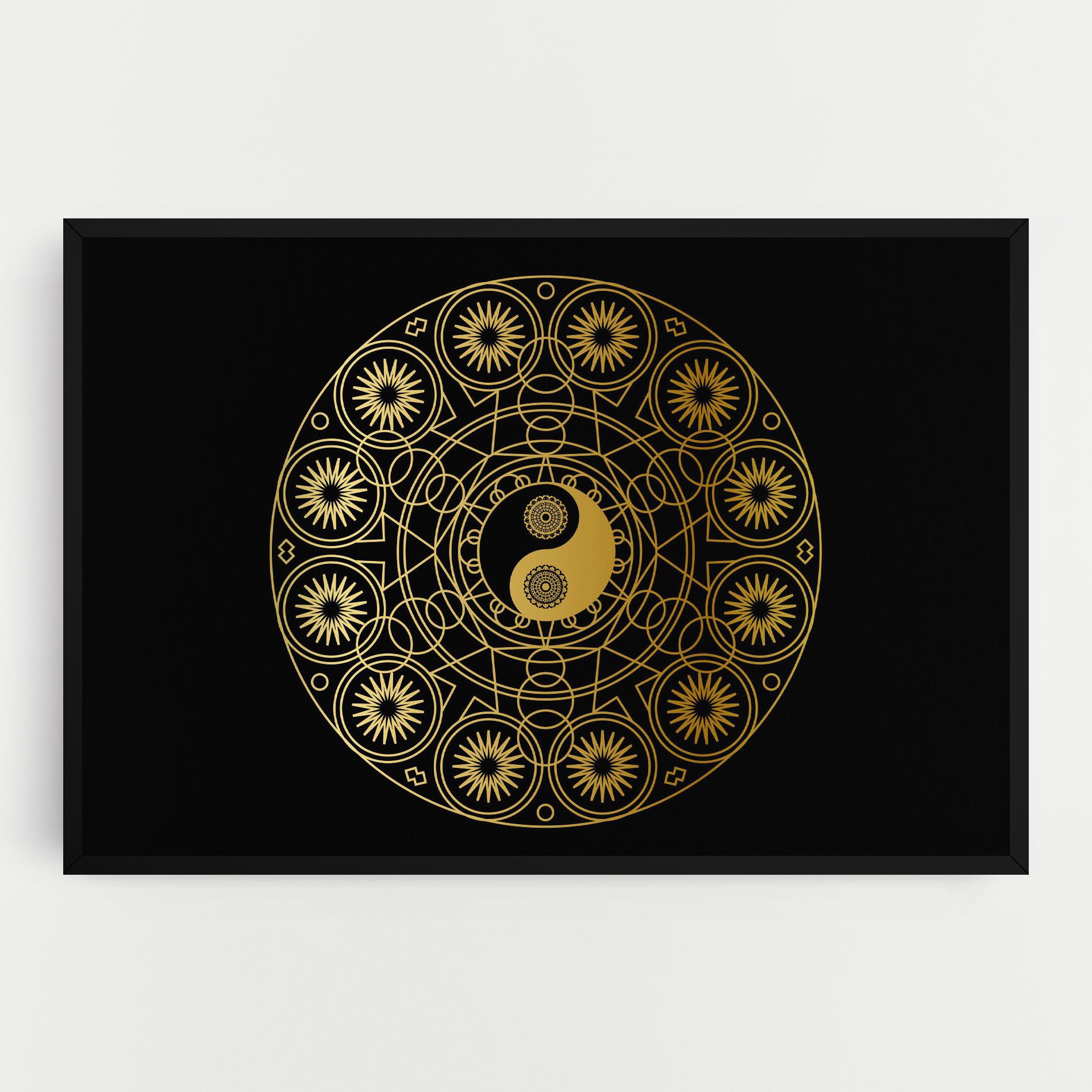 Gold Meditation Mandala mockup 0