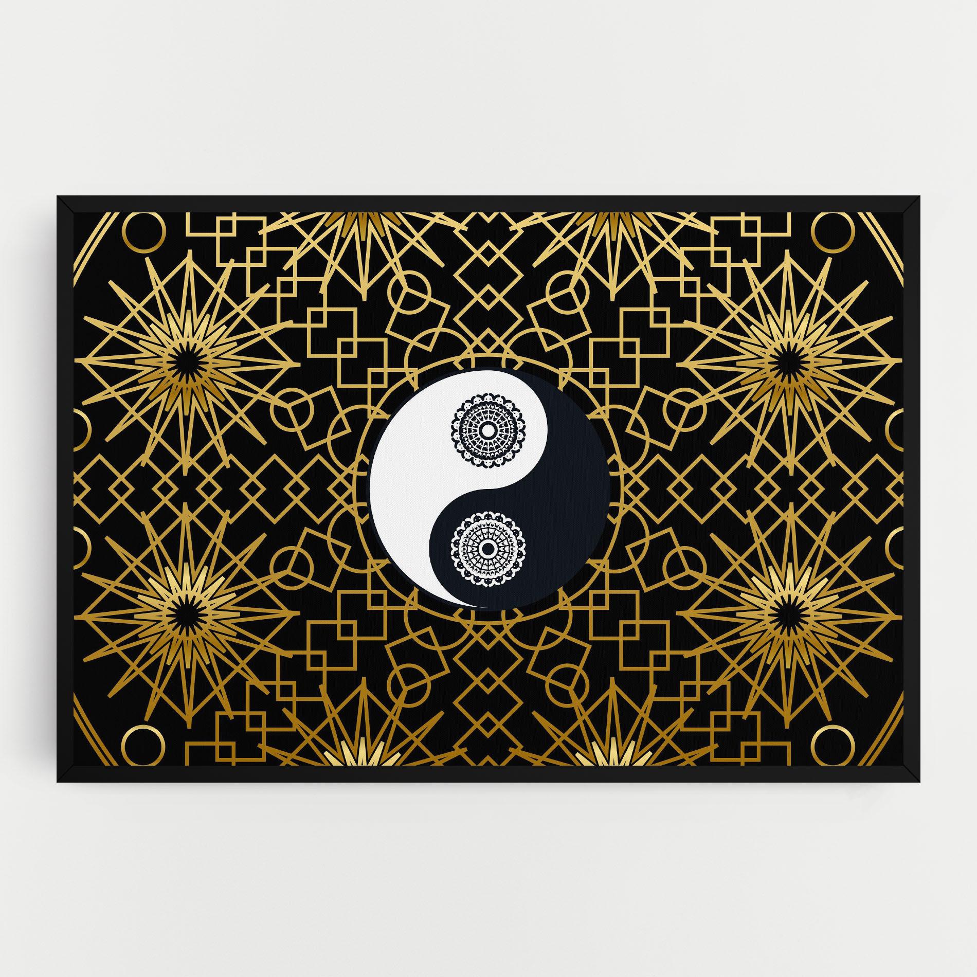 Tablou Canvas Meditation Yin Yang mockup 0