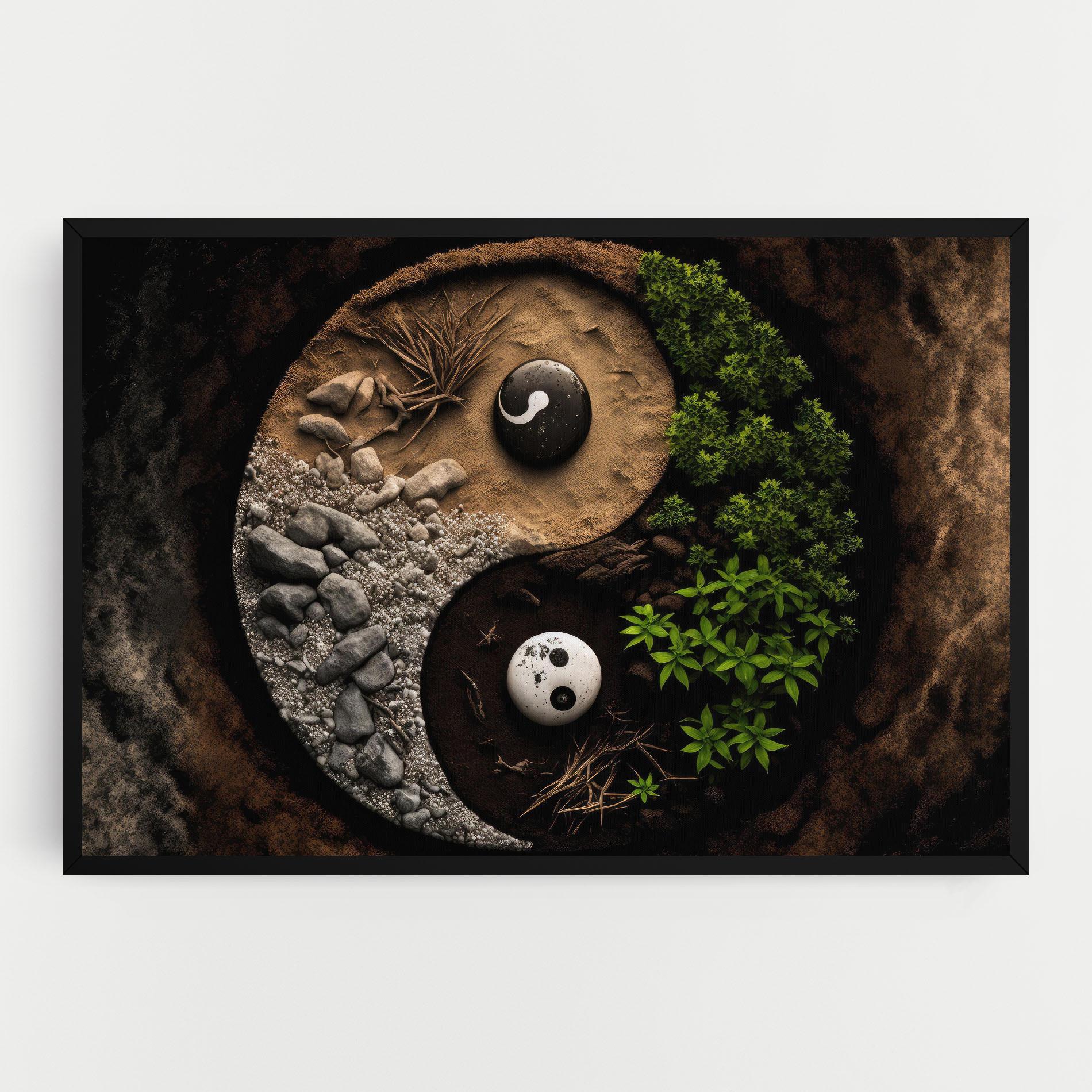 Tablou Canvas Nature Yinyang mockup 0