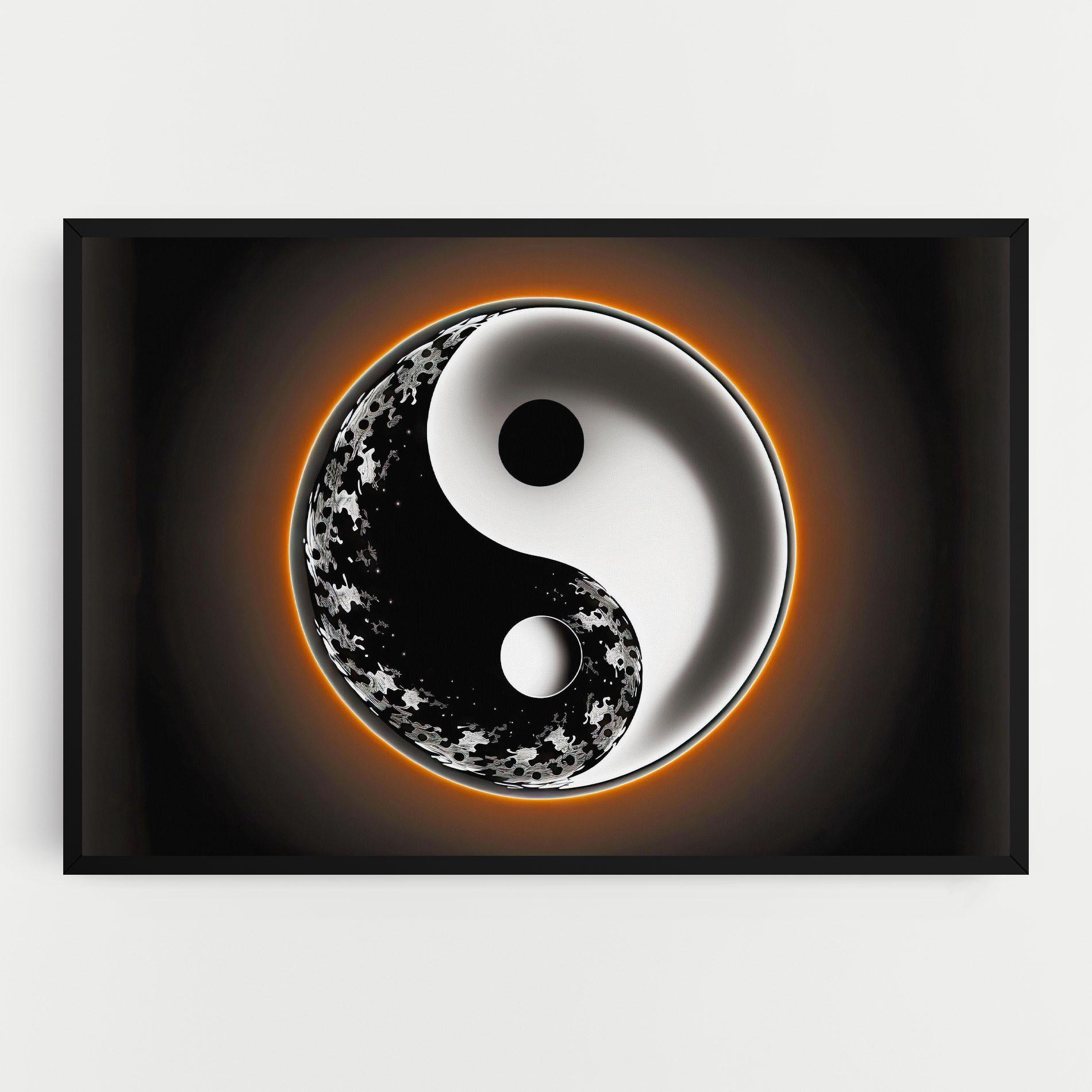 Tablou Canvas Purple Light Yinyang mockup 0