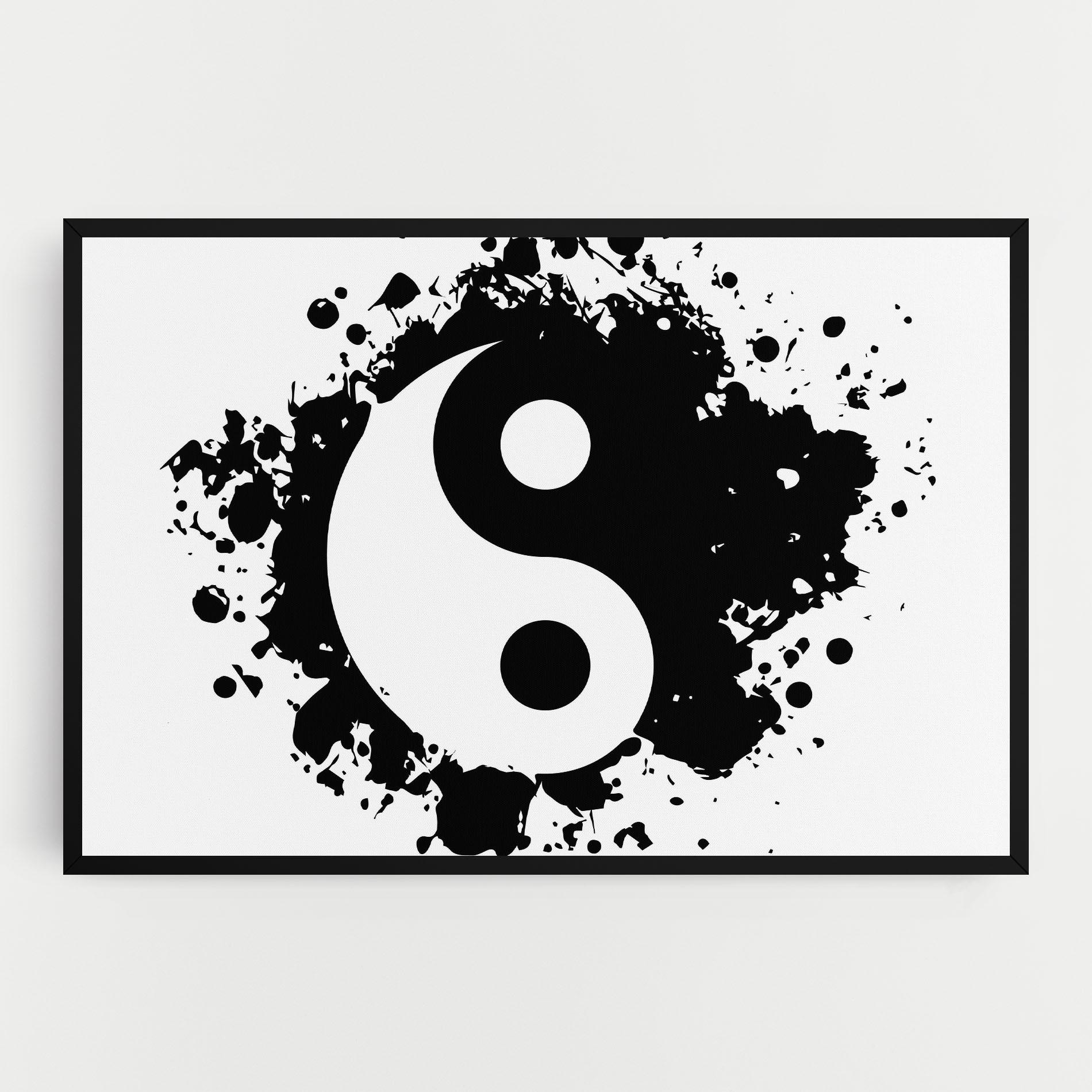 Tablou Canvas Yinyang Harmony mockup 0