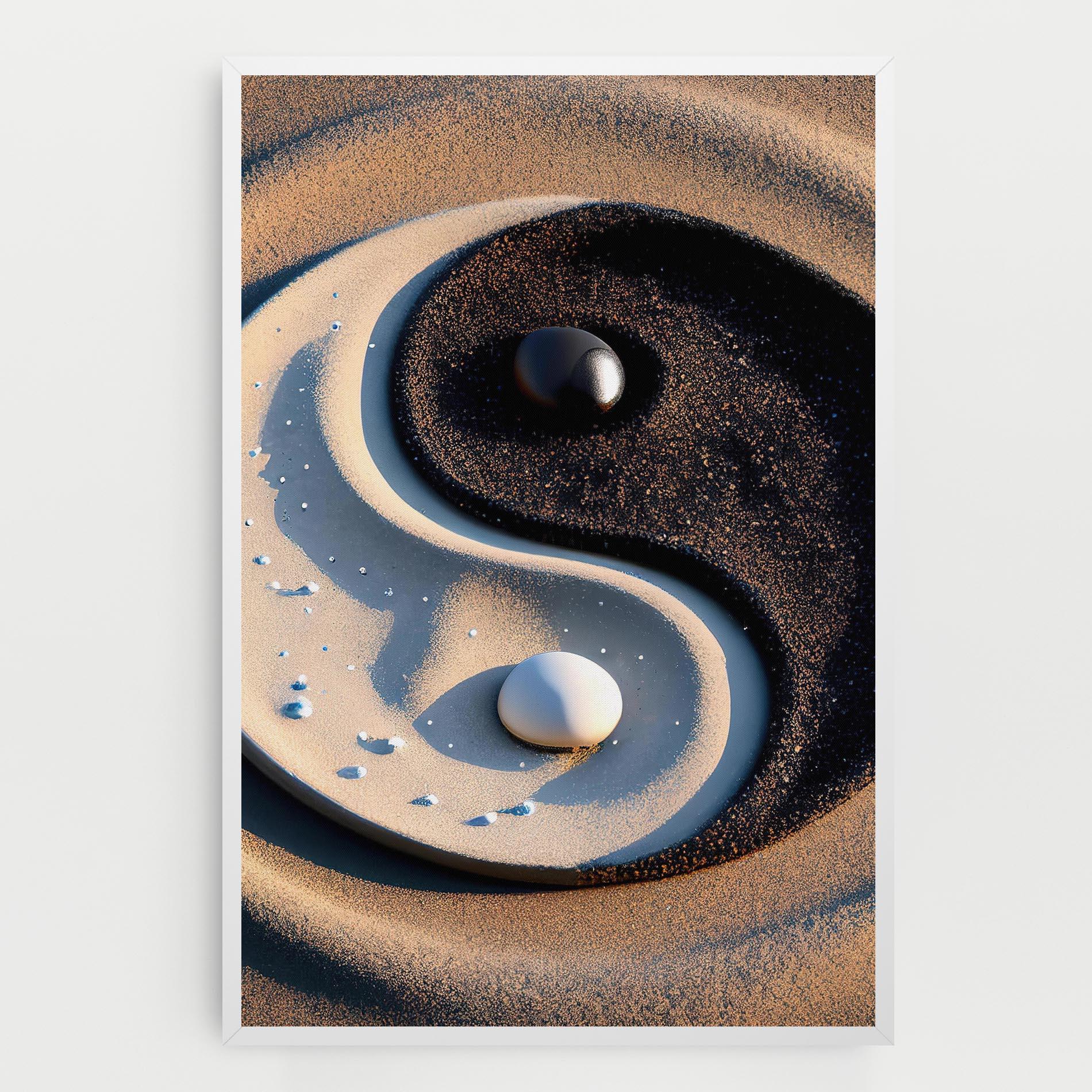 Tablou Canvas Pretty Sand Yinyang mockup 0