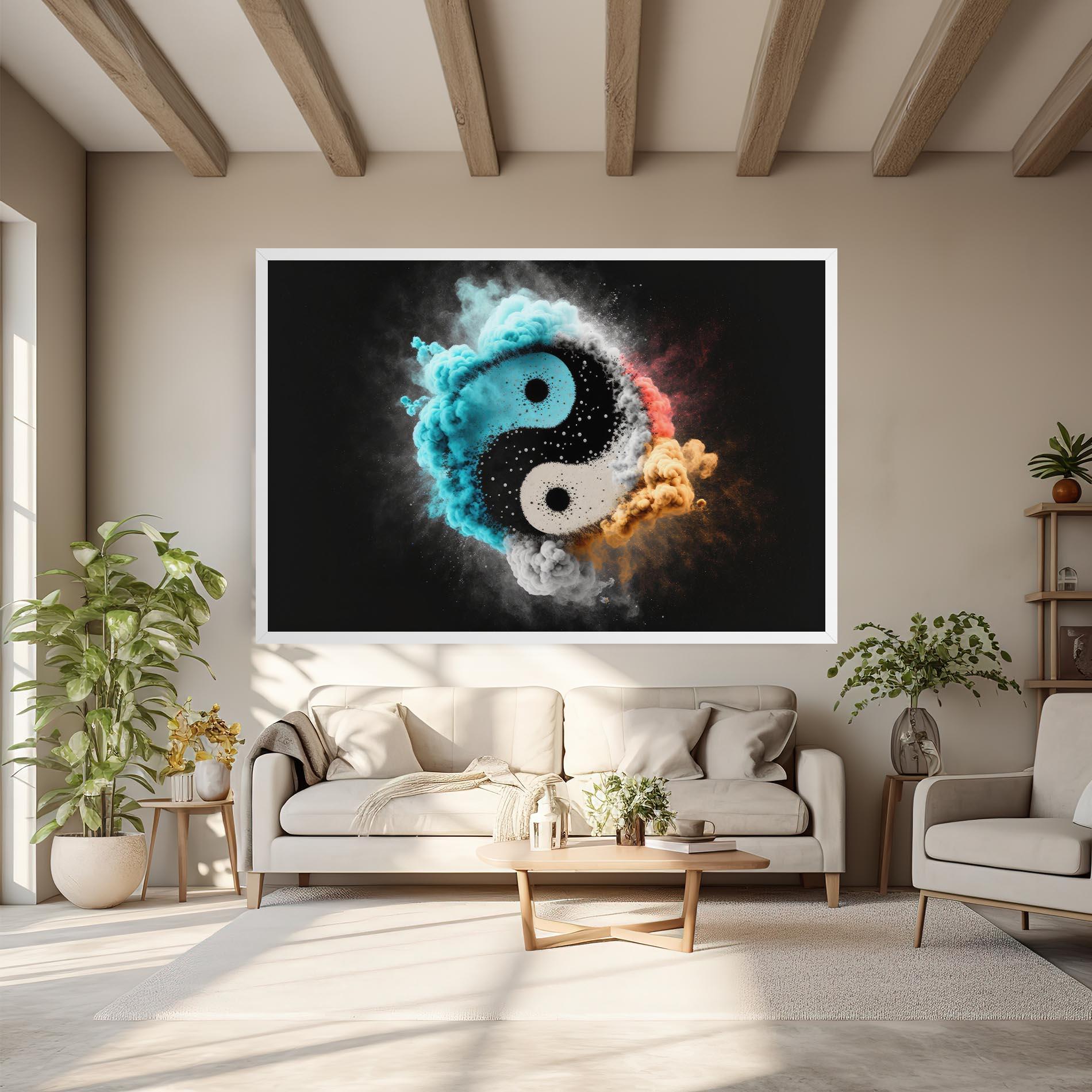 Tablou Canvas Blue Smoke Yinuang mockup 6