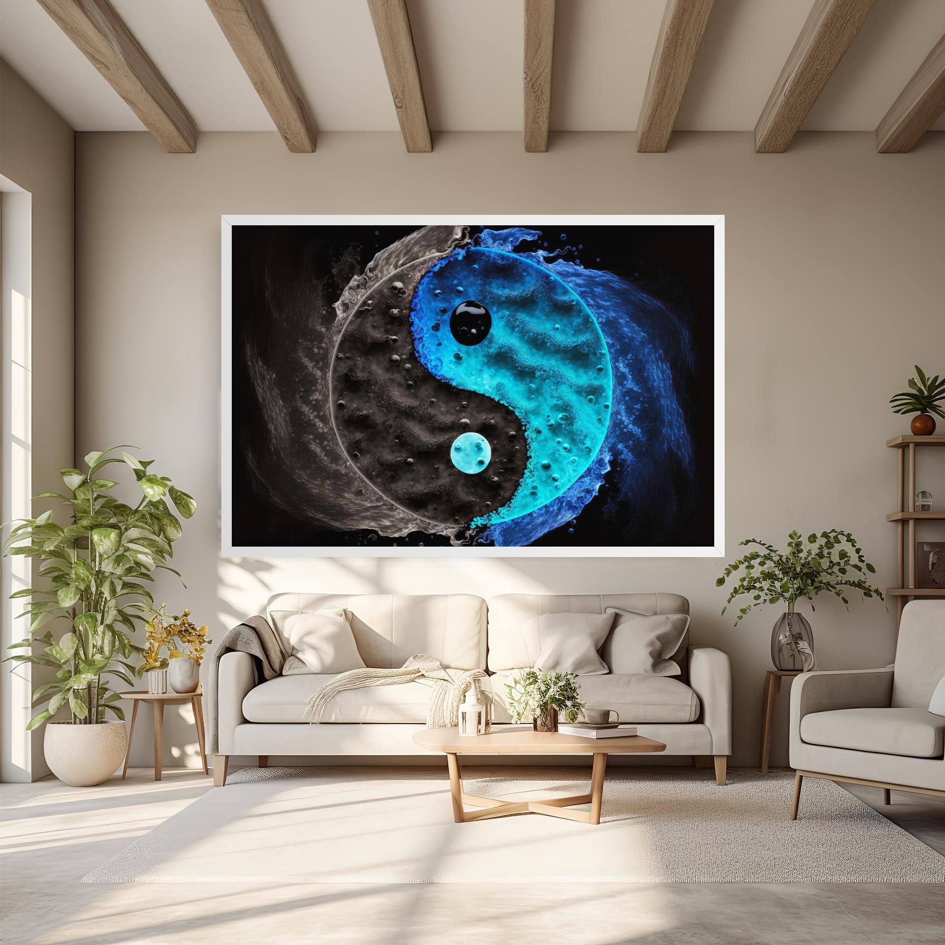 Blue Water Yinyang mockup 6
