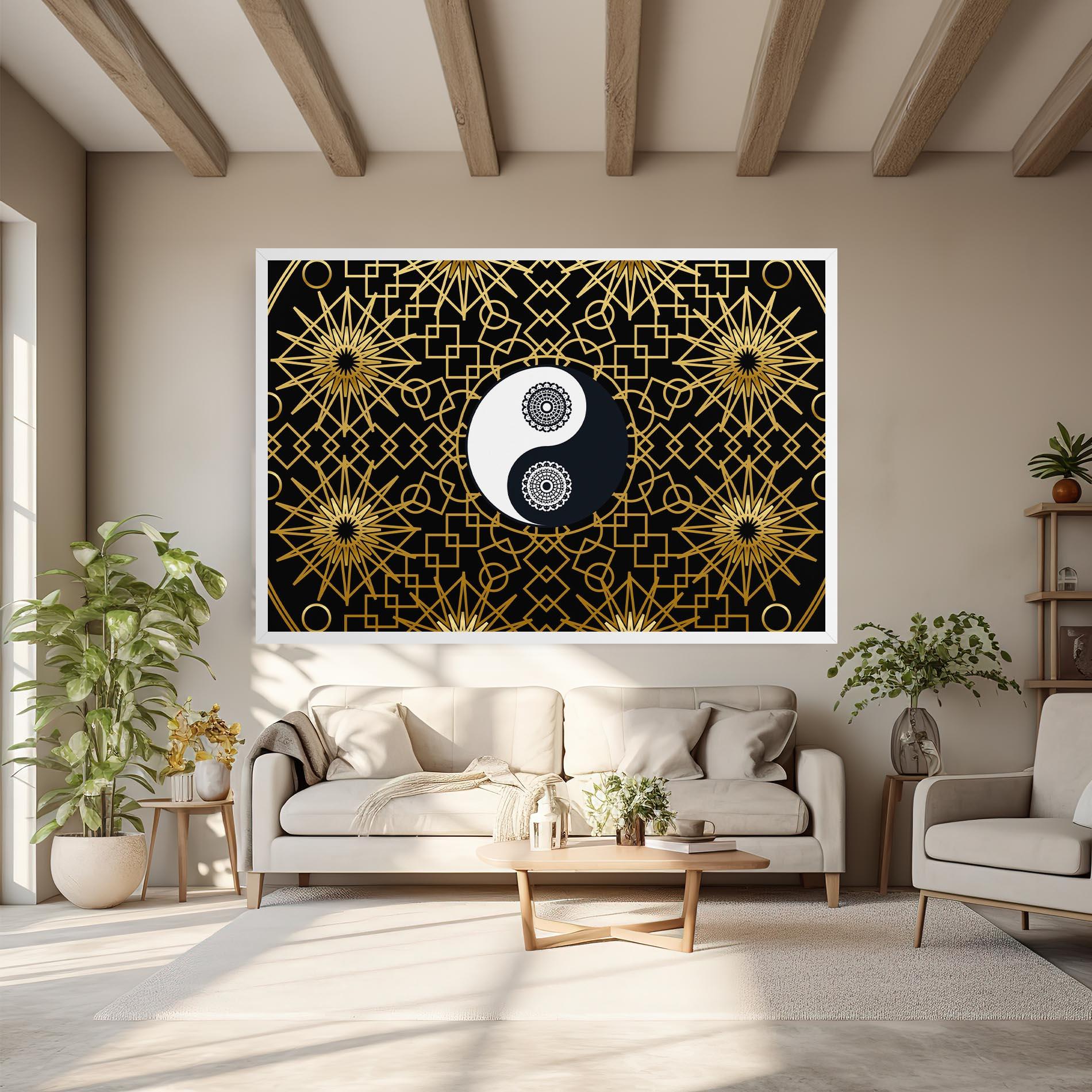 Tablou Canvas Meditation Yin Yang mockup 6
