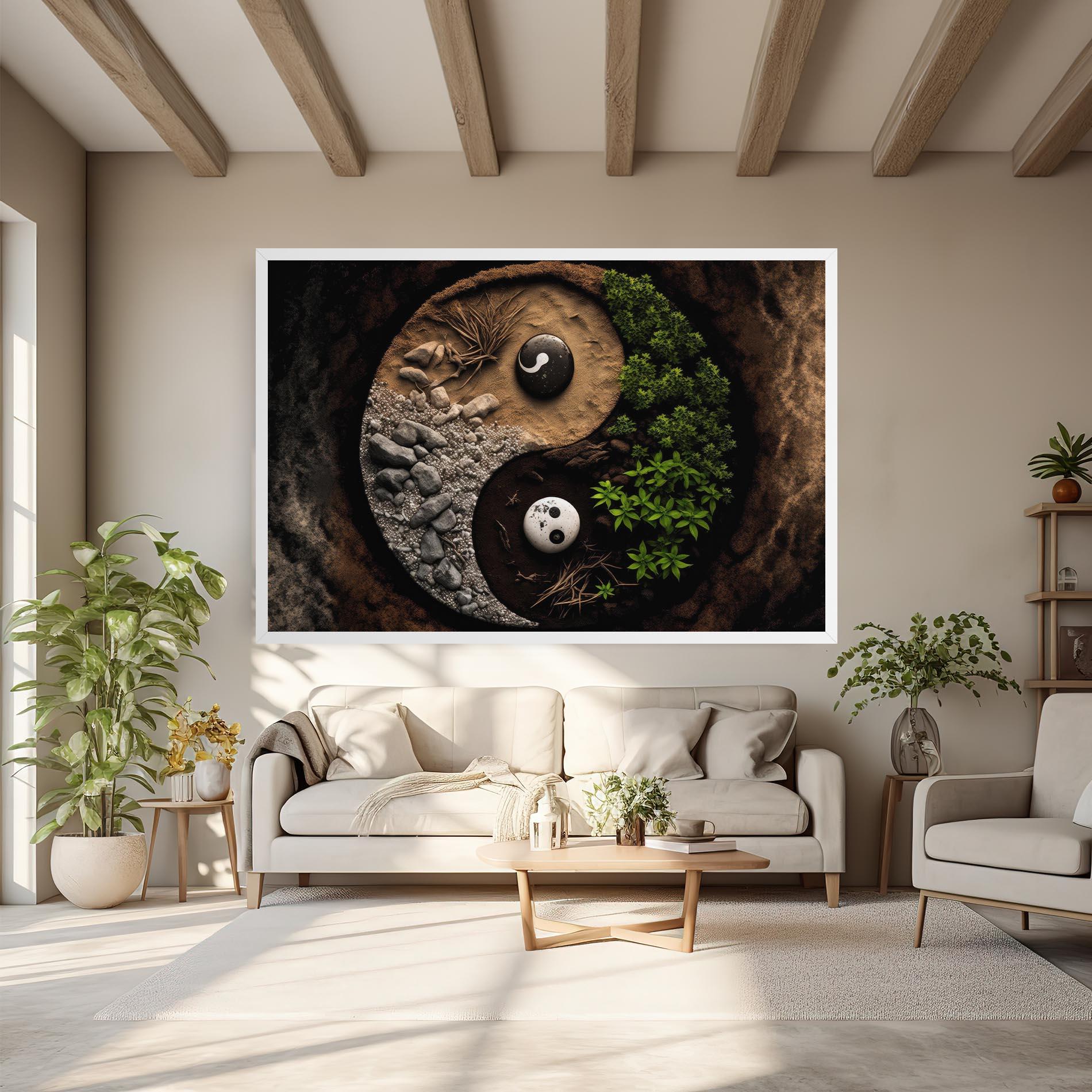 Tablou Canvas Nature Yinyang mockup 6